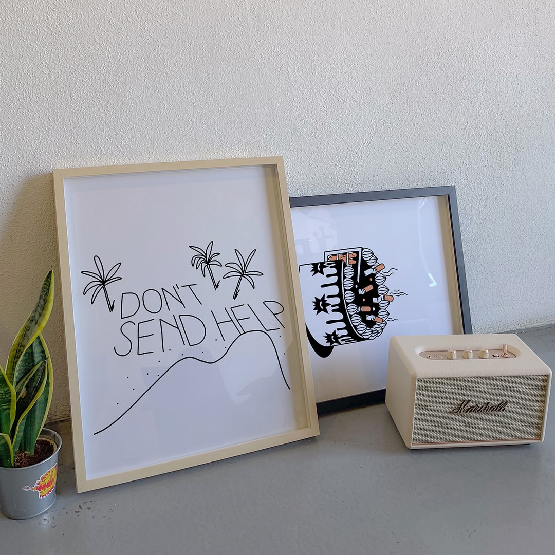 DON'T SEND HELP POSTER - 40x50 PREMIUM PAPER