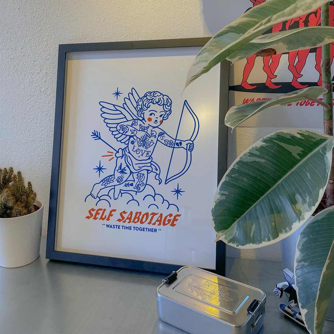 SELF SABOTAGE POSTER - 40x50 PREMIUM PAPER