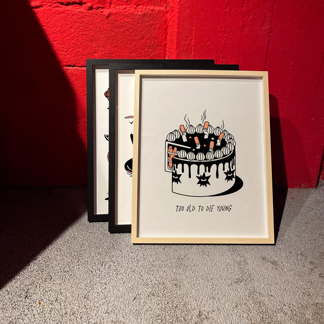 TOO OLD TO DIE YOUNG POSTER - 40x50 PREMIUM PAPER
