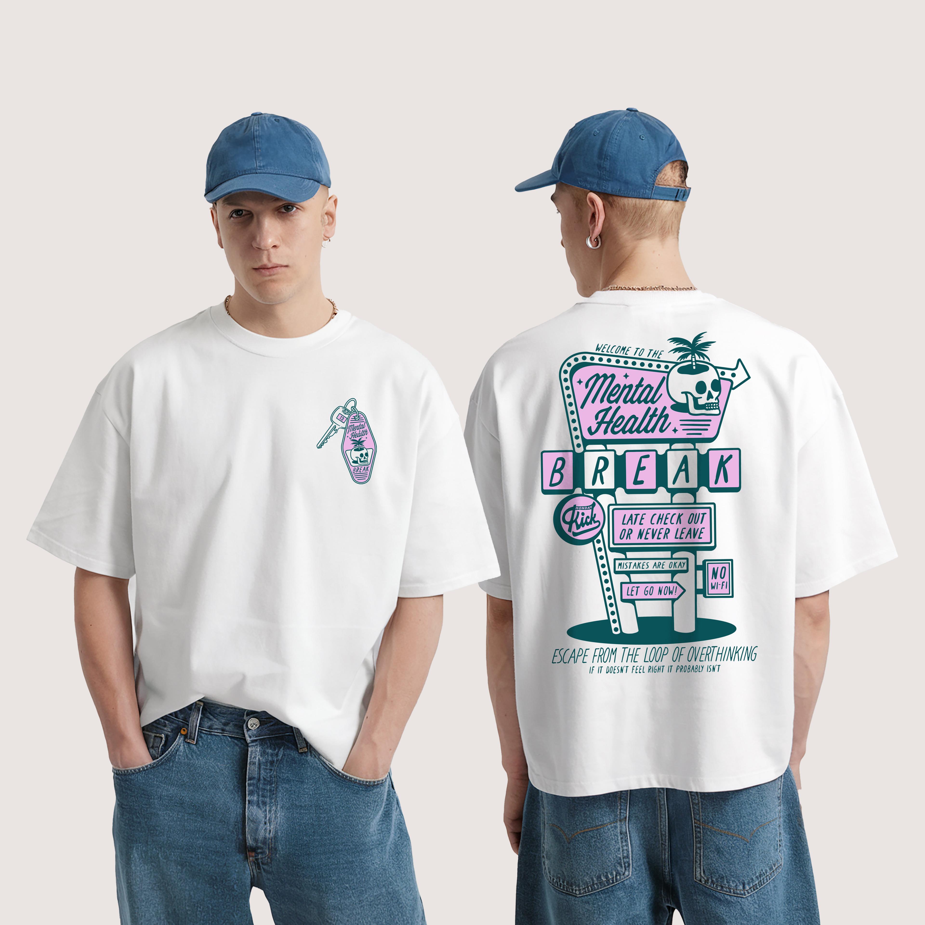 MENTAL HEALT - UNISEX TASARIM T-SHIRT - OVERSIZED