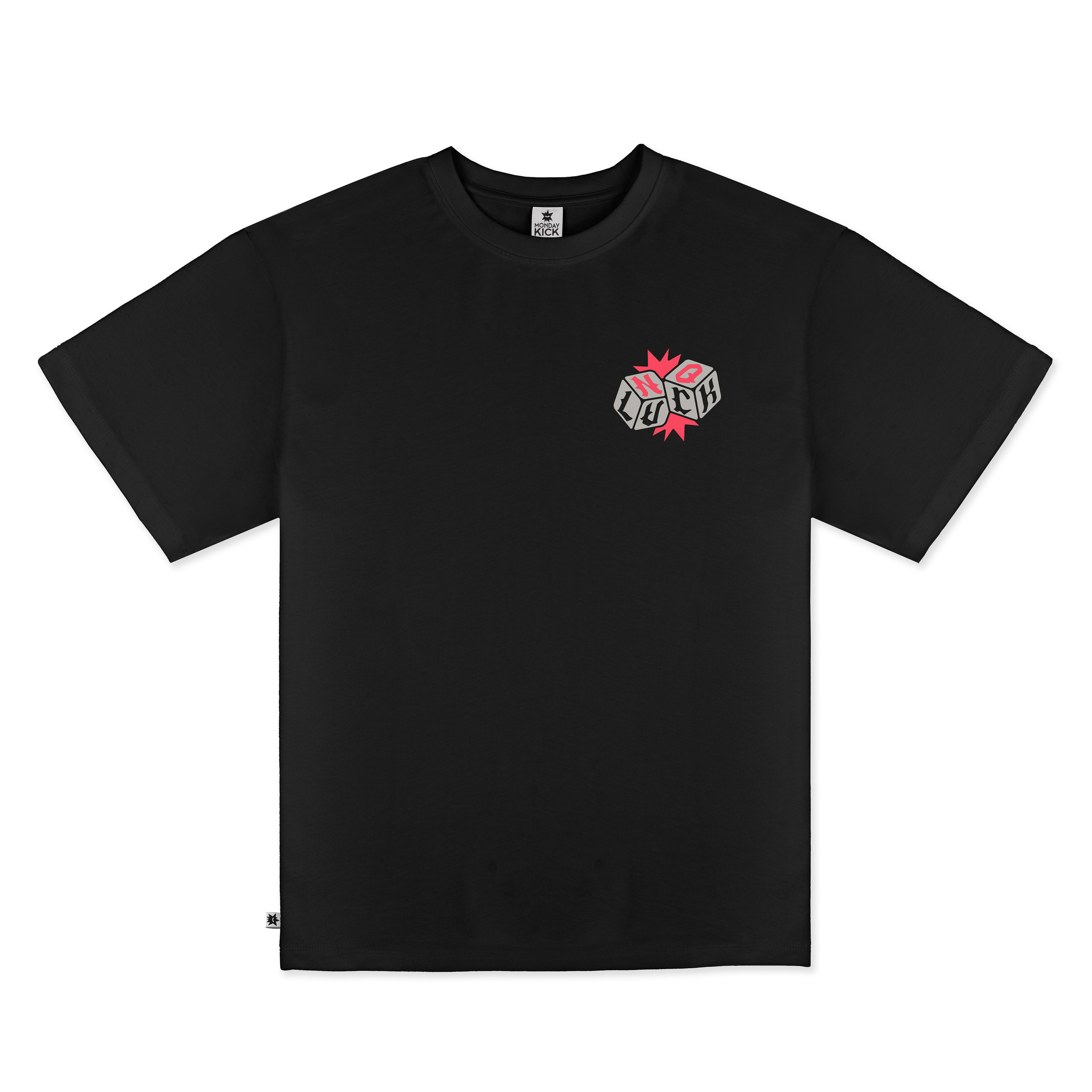 NO LUCK - UNISEX TASARIM T-SHIRT - OVERSIZED