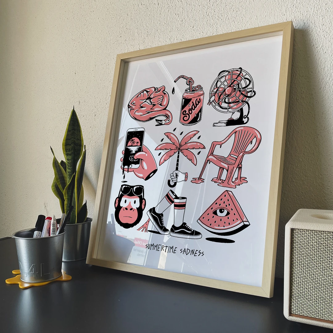 SUMMERTIME POSTER - 40x50 PREMIUM PAPER