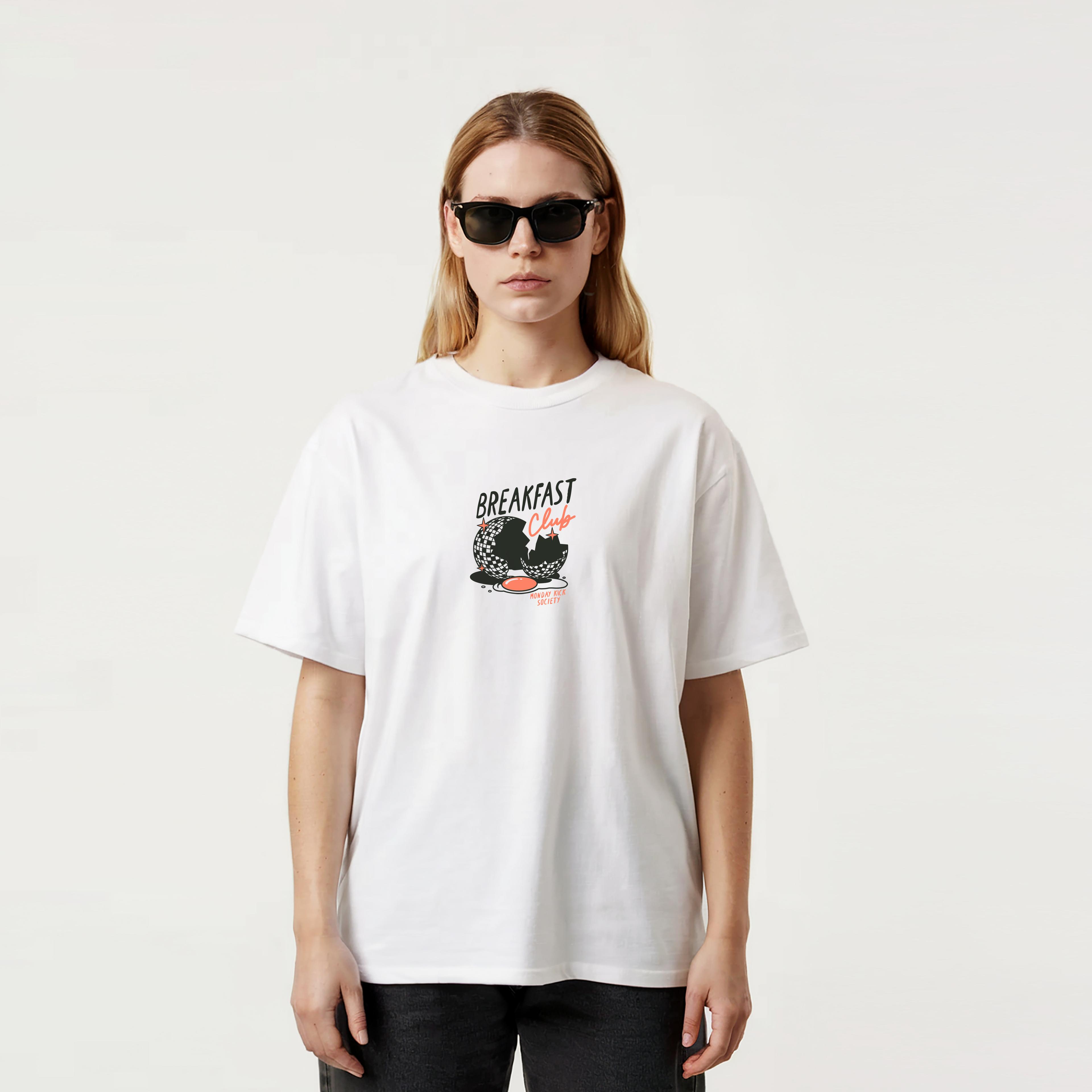 BREAKFAST CLUB - UNISEX TASARIM T-SHIRT - OVERSIZED