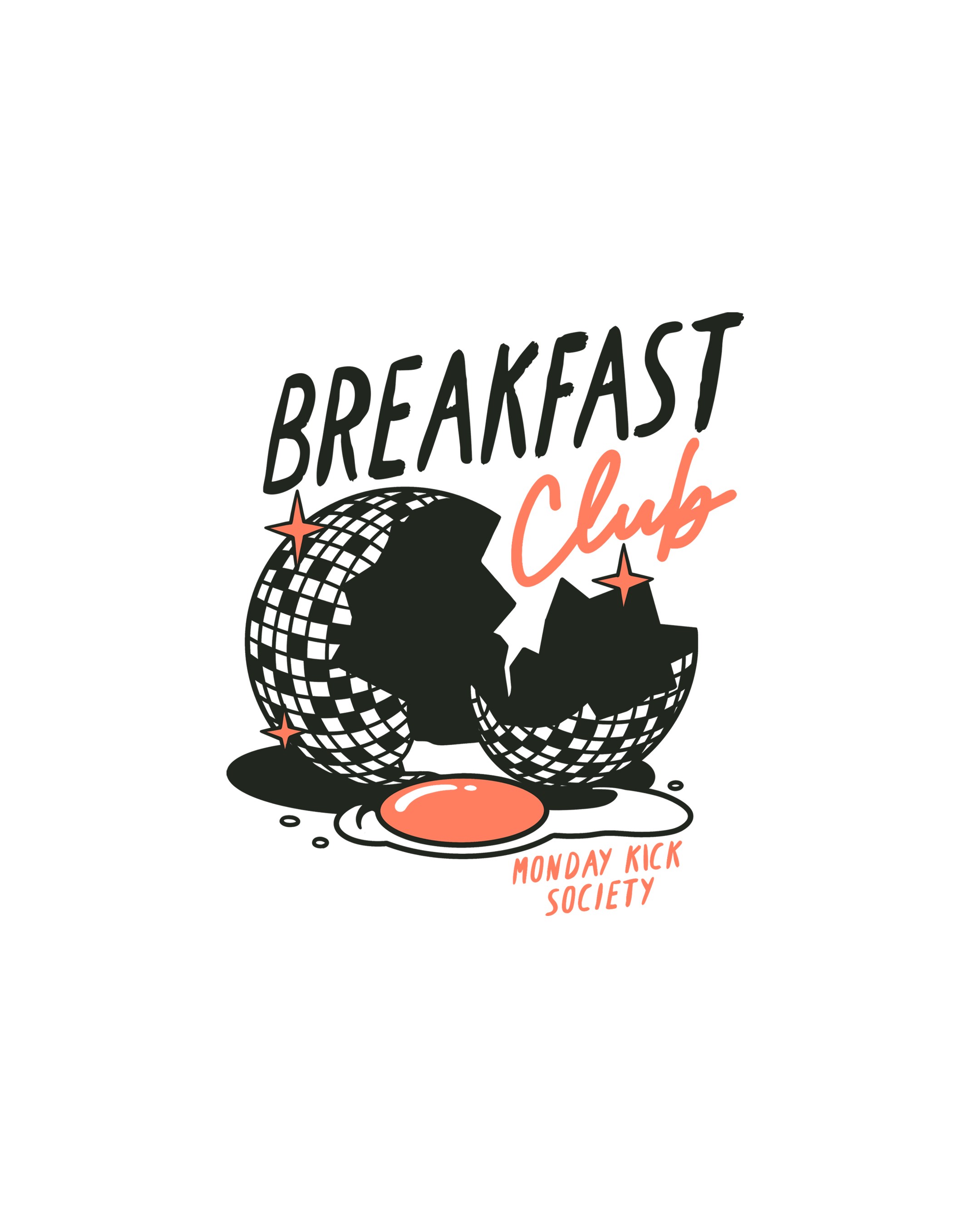 BREAKFAST CLUB - UNISEX TASARIM T-SHIRT - OVERSIZED