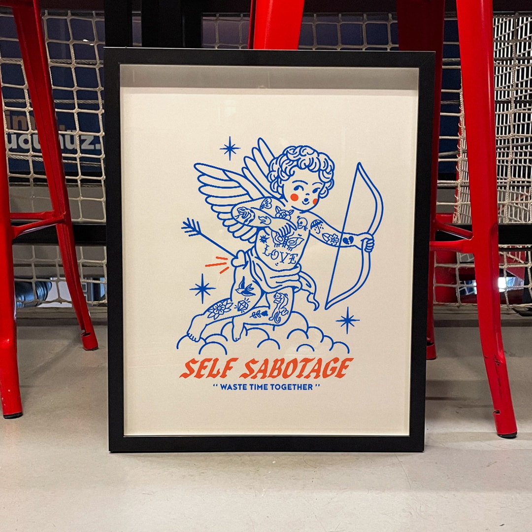 SELF SABOTAGE POSTER - 40x50 PREMIUM PAPER