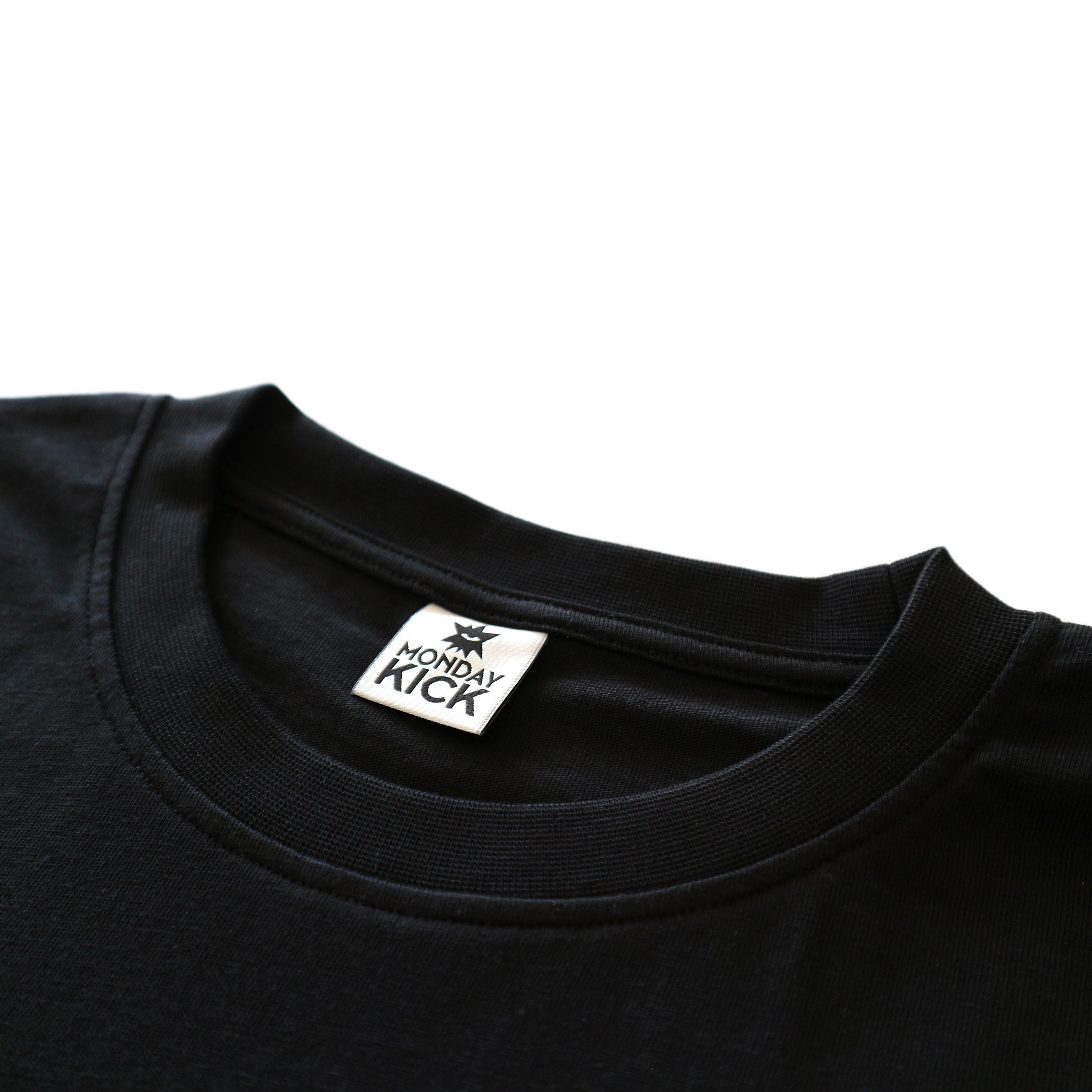 KICK BLACK - UNISEX TASARIM T-SHIRT - %100 COTTON