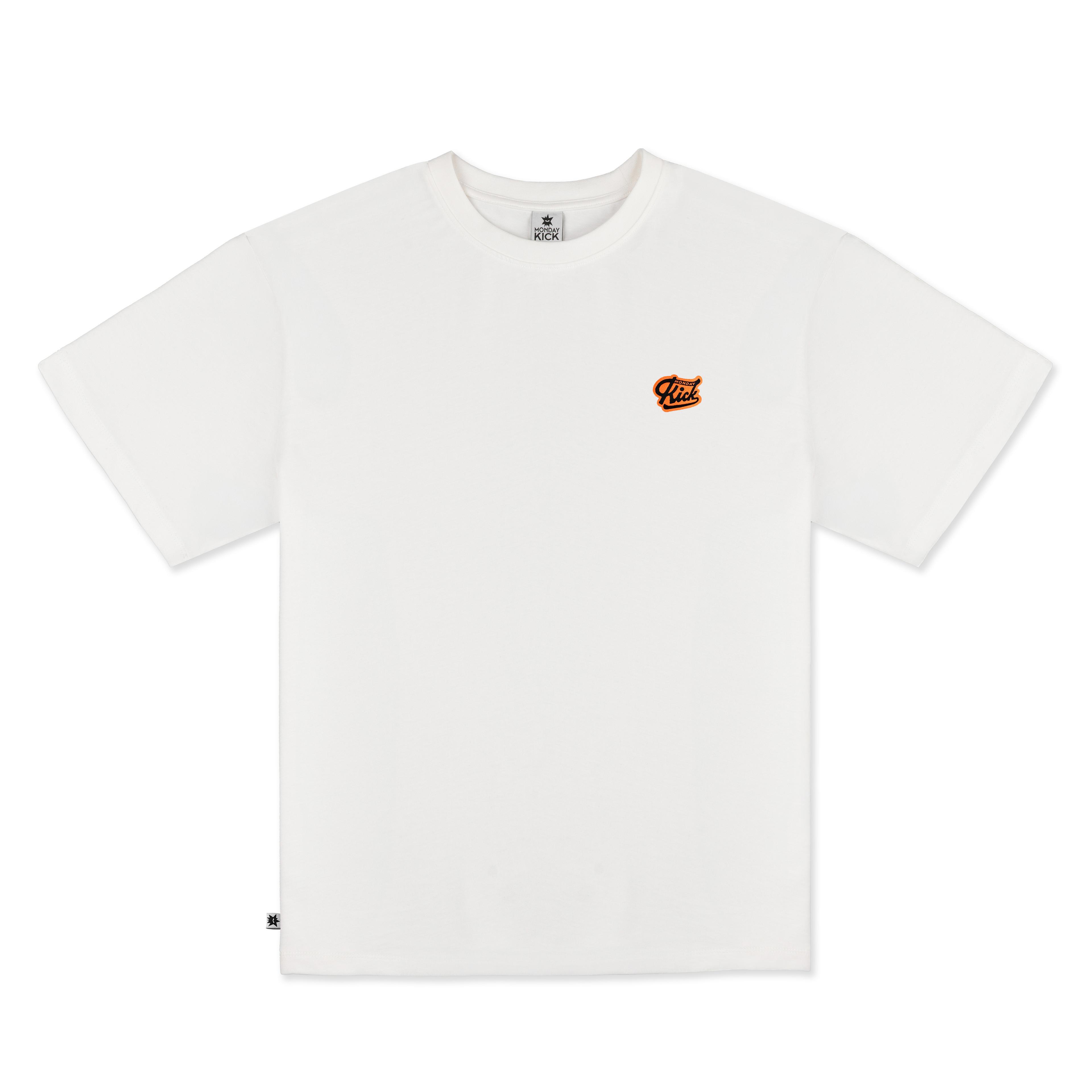 LOGO WHITE TEE - UNISEX TASARIM T-SHIRT - OVERSIZED