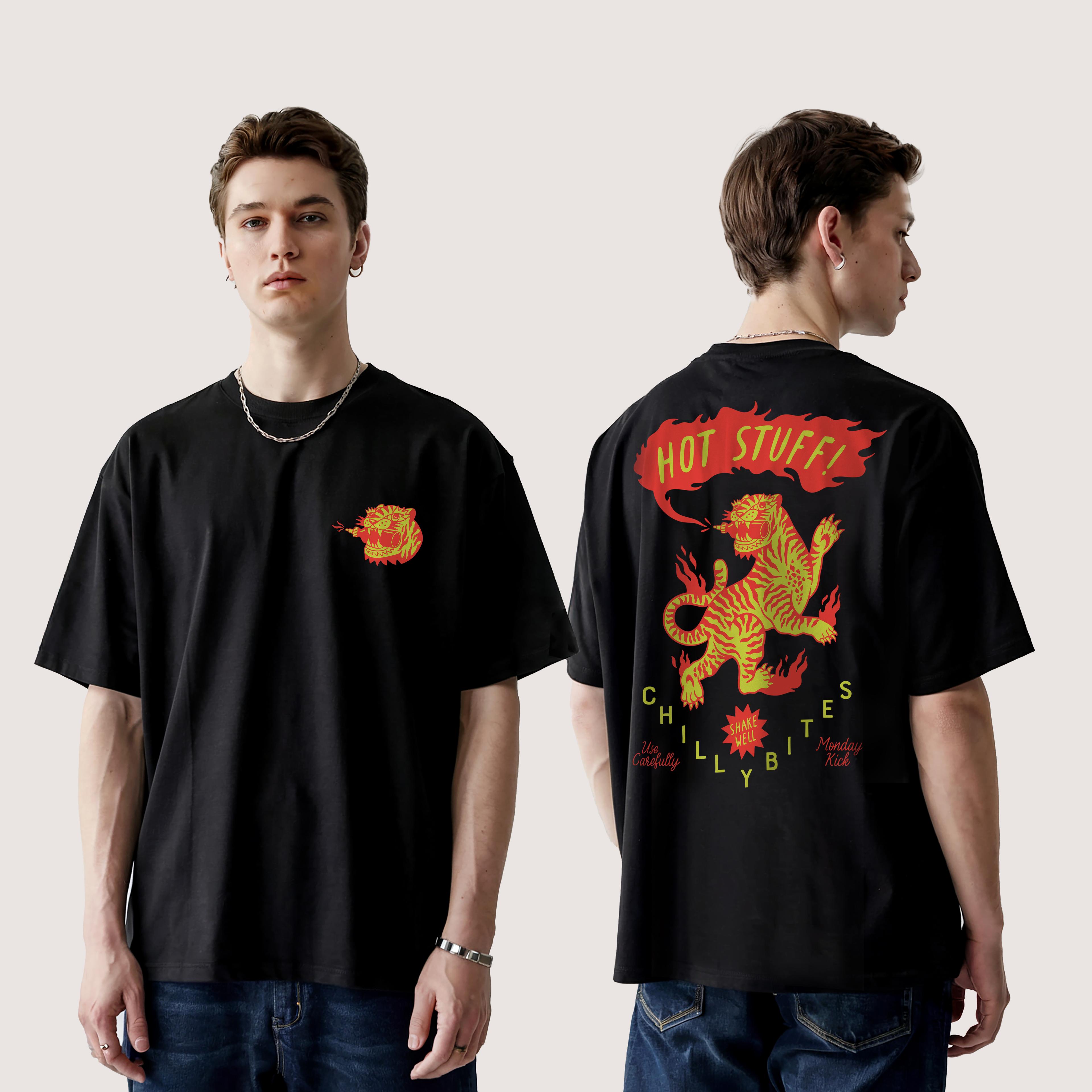HOT STUFF - UNISEX TASARIM T-SHIRT - OVERSIZED