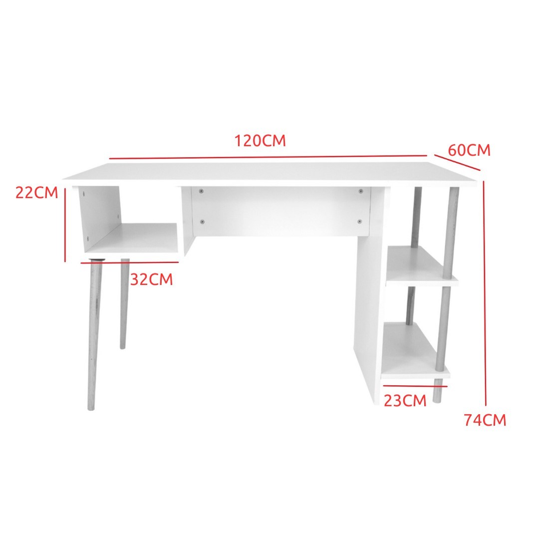 Çalışma Masası 3 Raflı 60*120 cm 