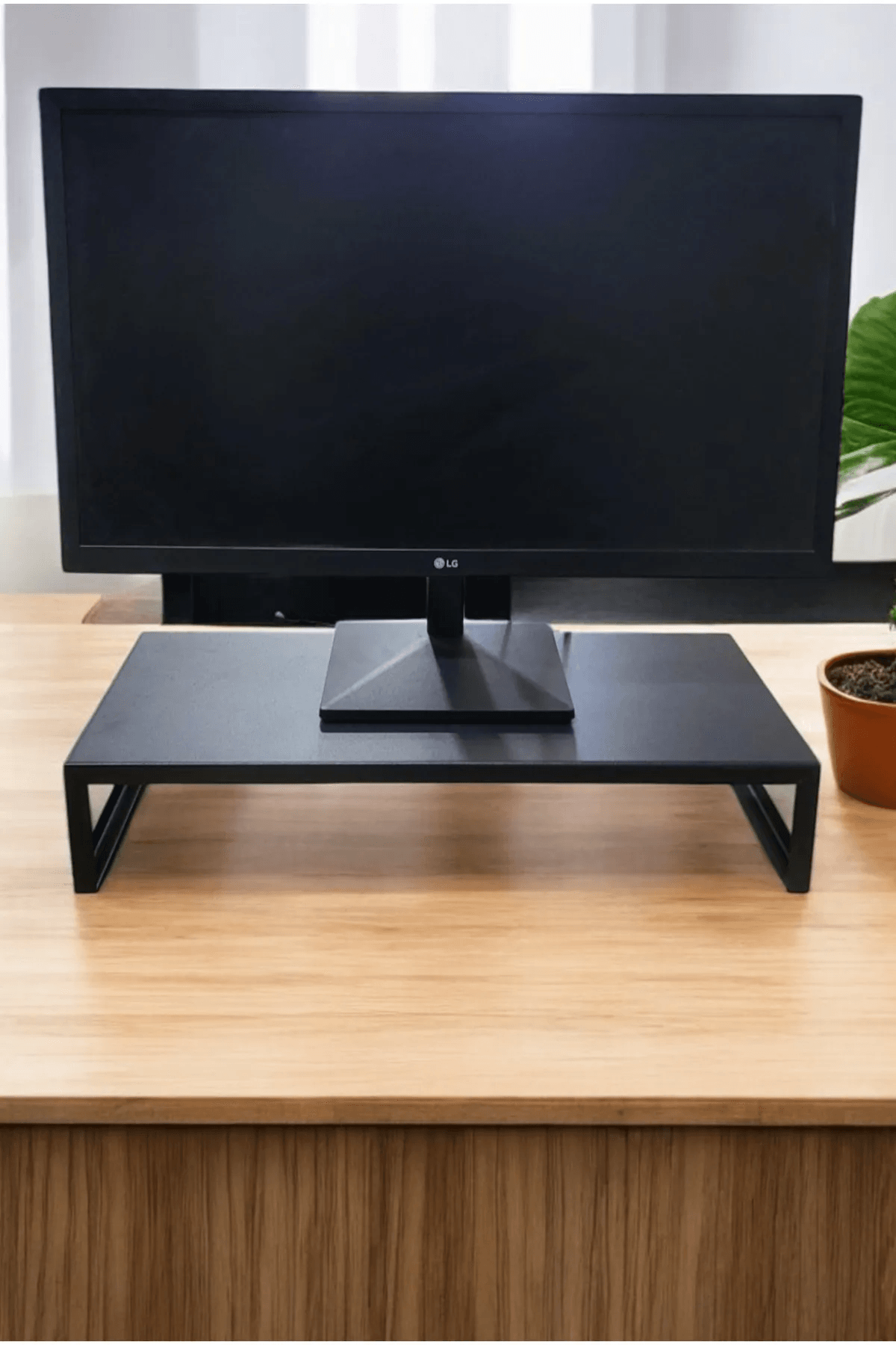 Metal Monitör Yükseltici Bilgisayar Standı – Ergonomik ve Dayanıklı Monitör Ayağı