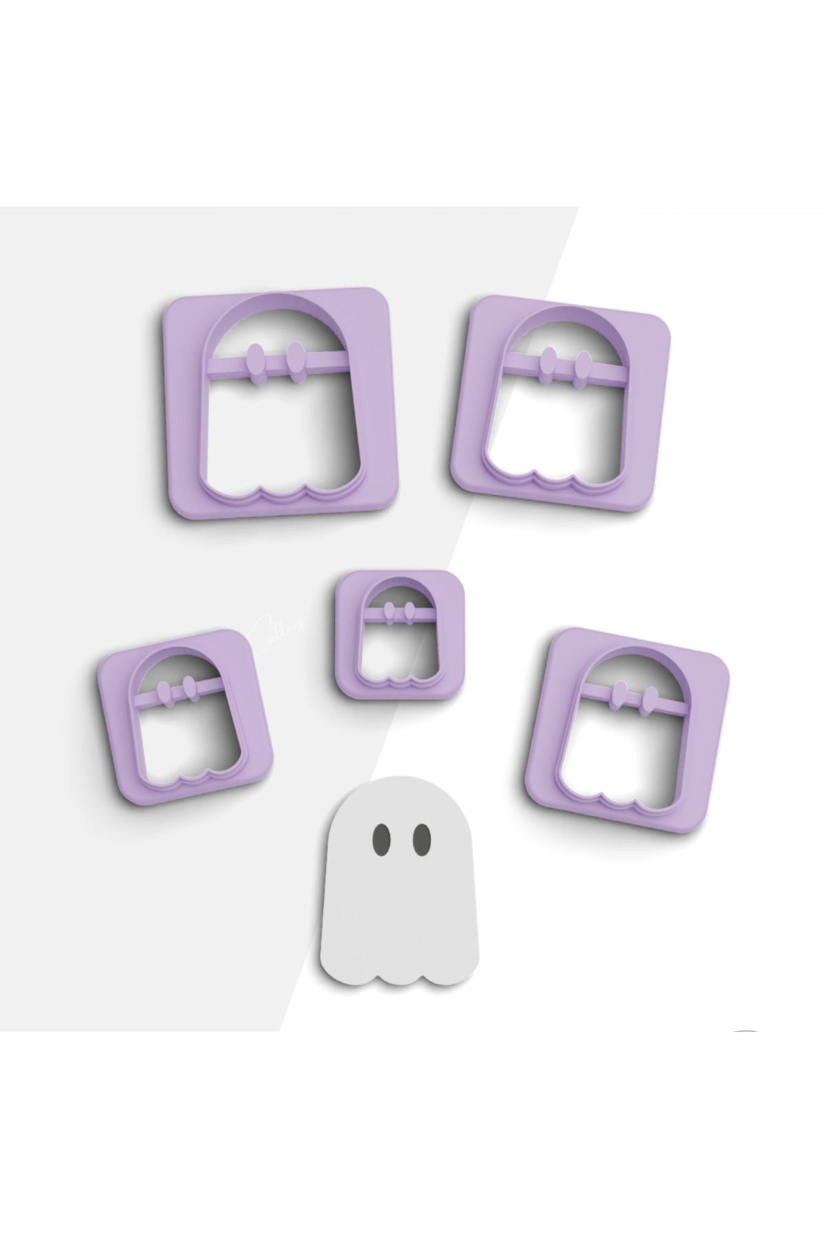 Halloween polimer kil Kesici Paketi, 5 Model polimer kil kesme kalıbı, No: 963