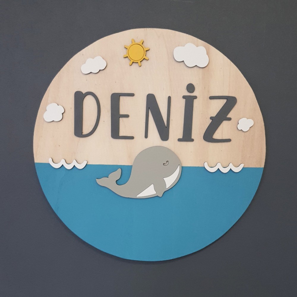 Deniz Temalı Kapı Süsü