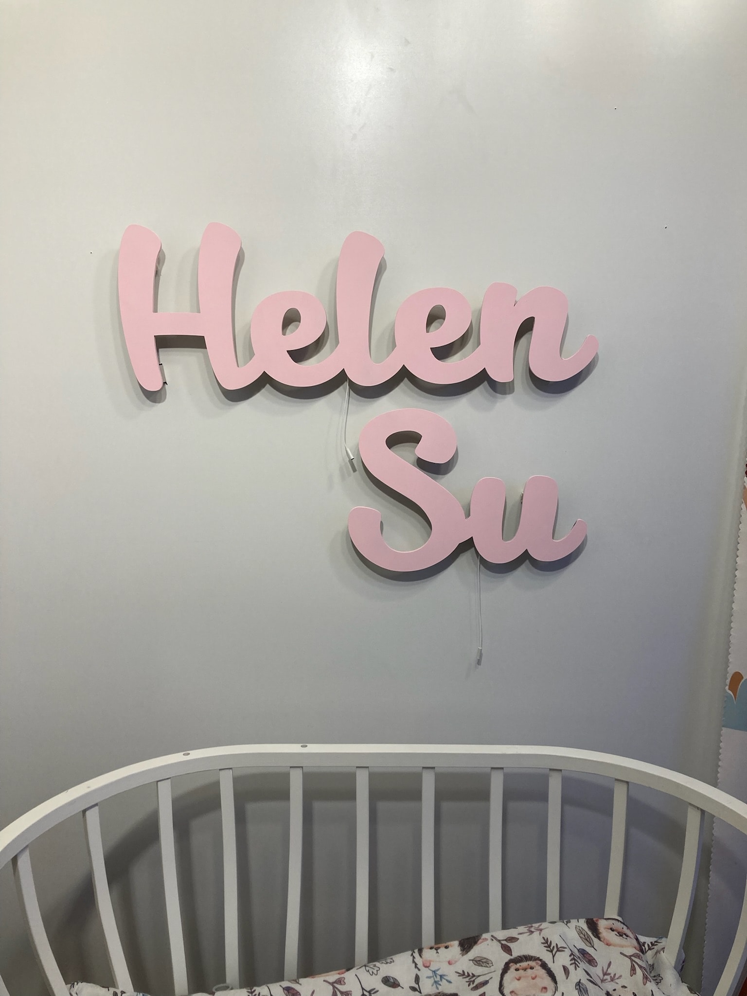 İsme Özel Işıklı Ahşap Lamba "Tek İsimli"