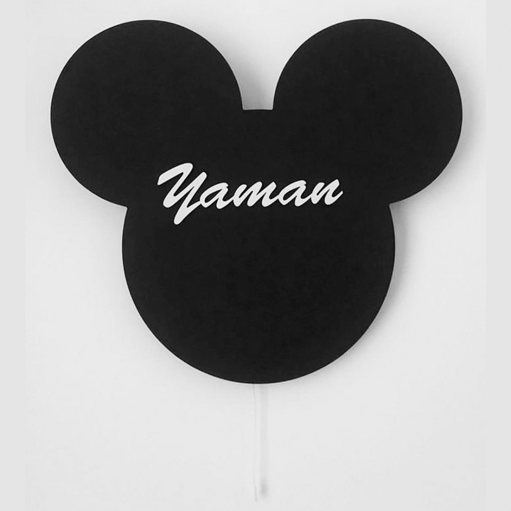 Mickey Ahşap Lamba