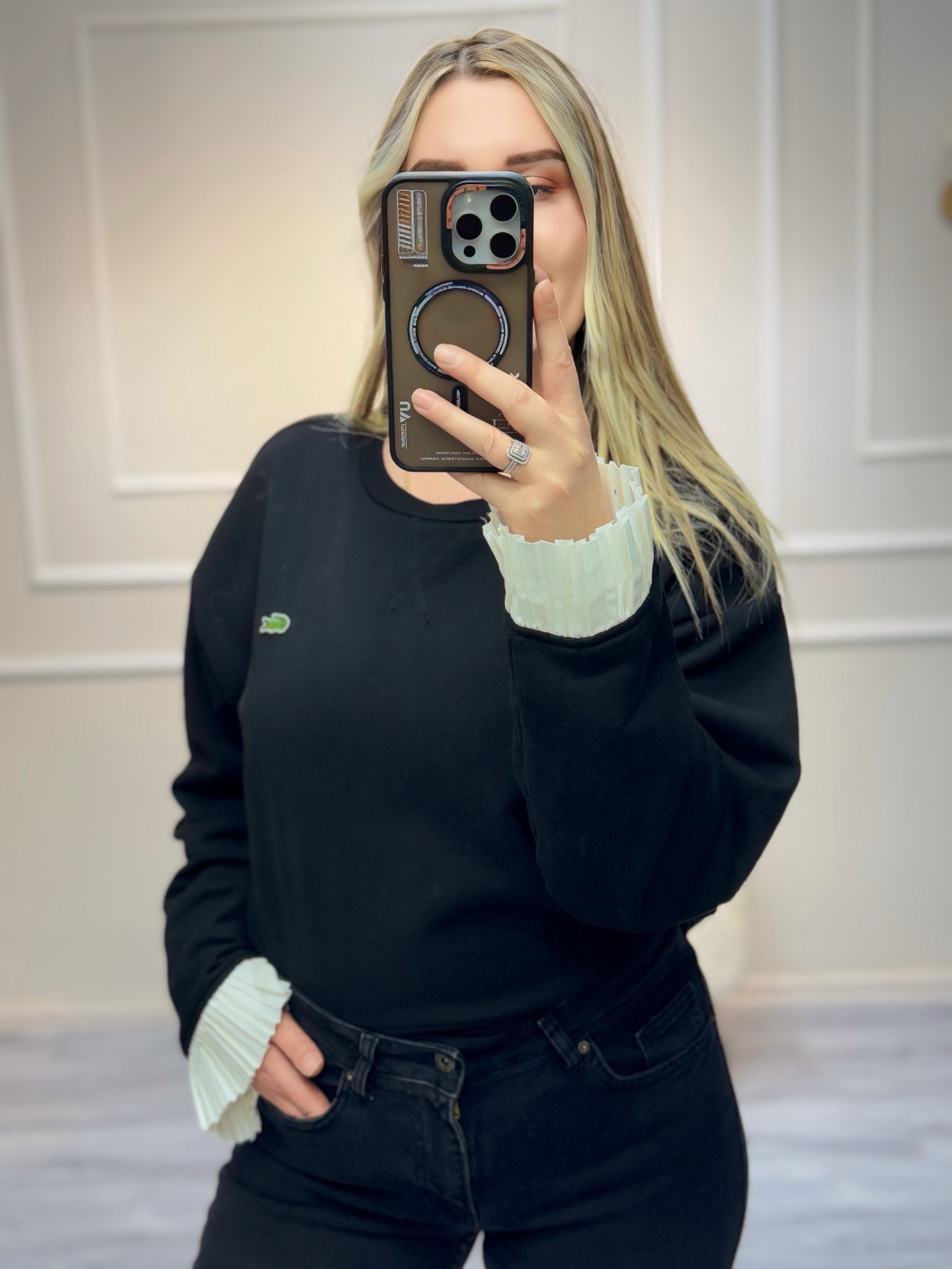 Orj. Marka Kol Detay Sweatshirt