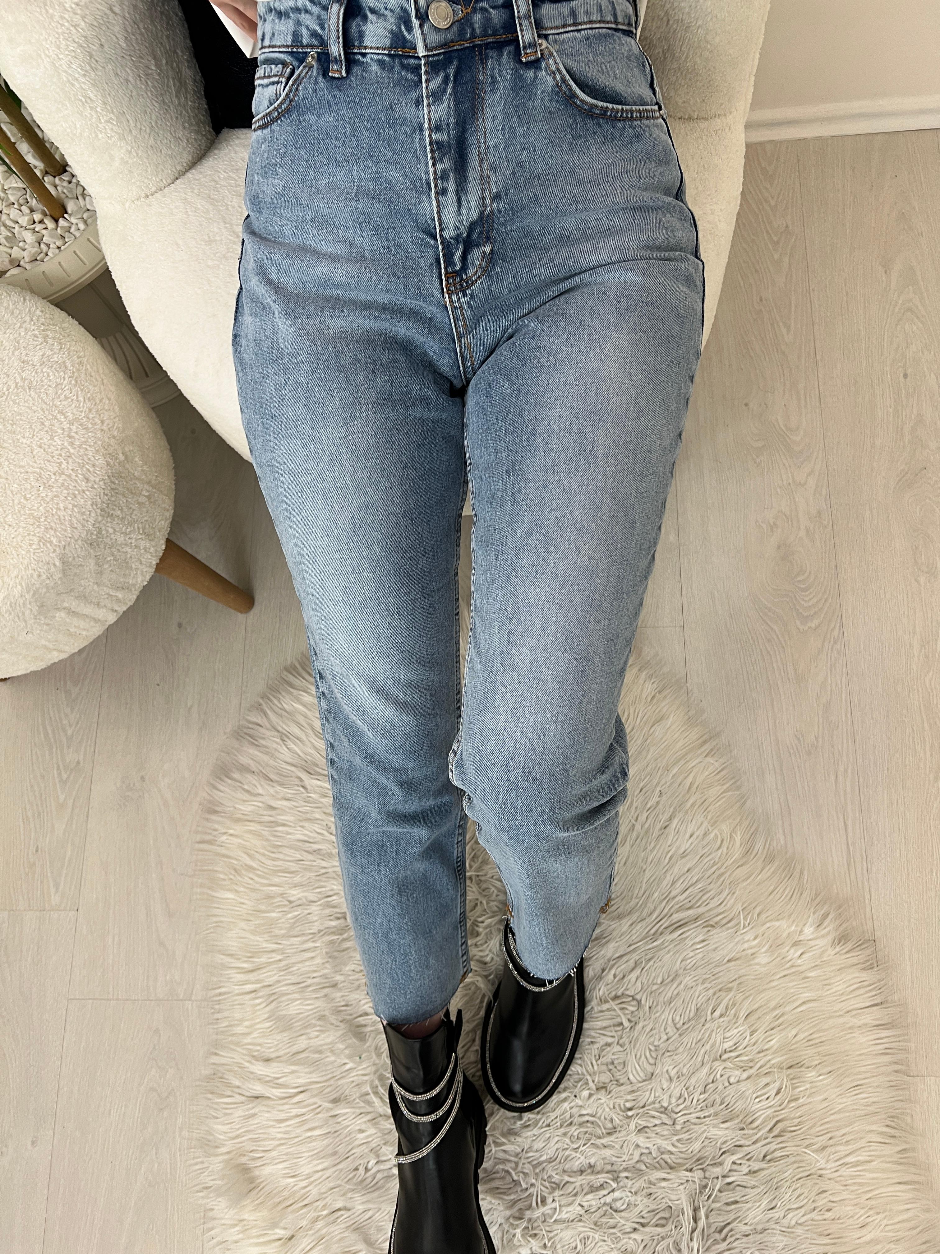 Orj. Z.Marka Paçası Kesik Mom Jean