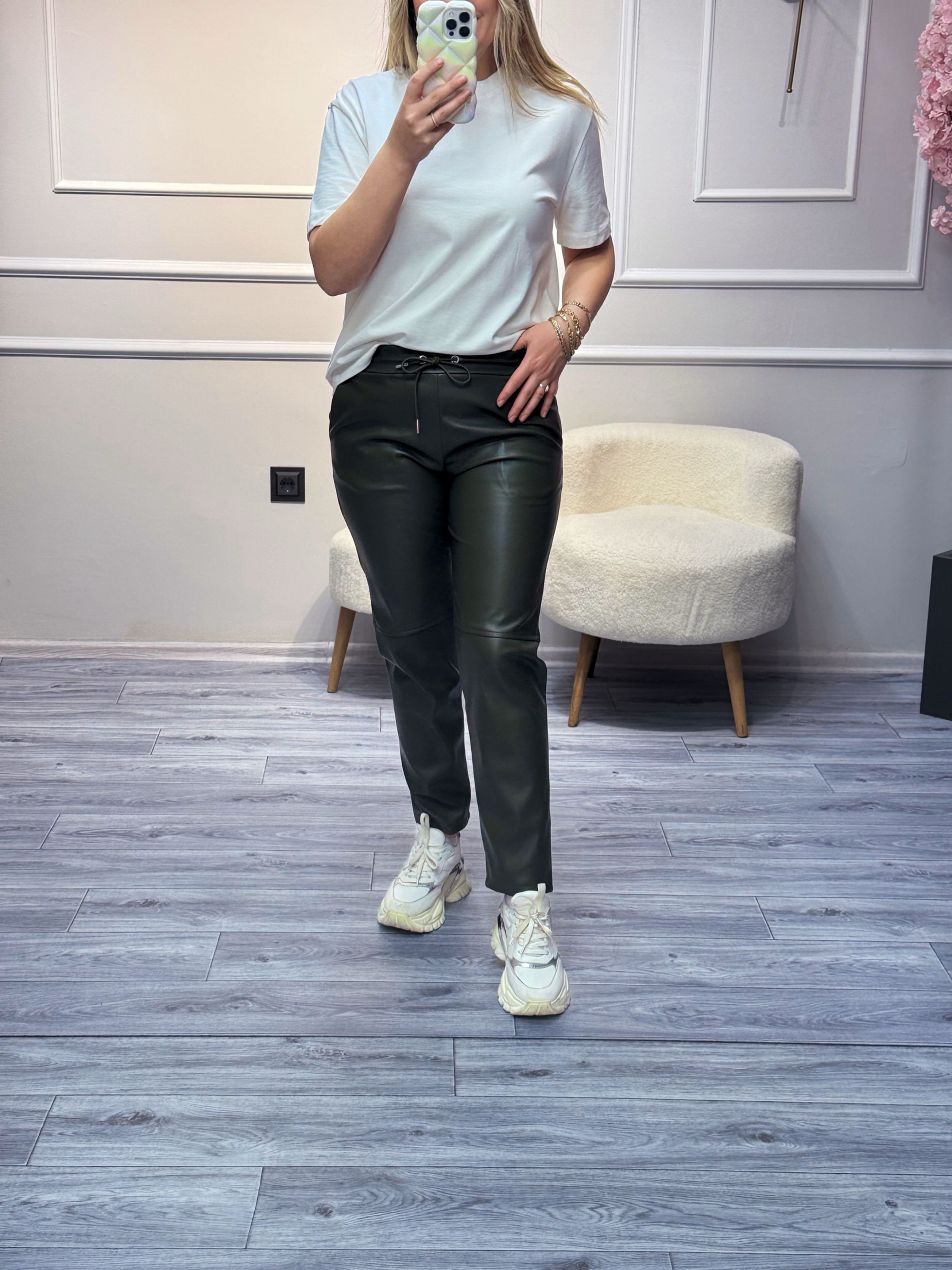 Jogger Deri Pantolon