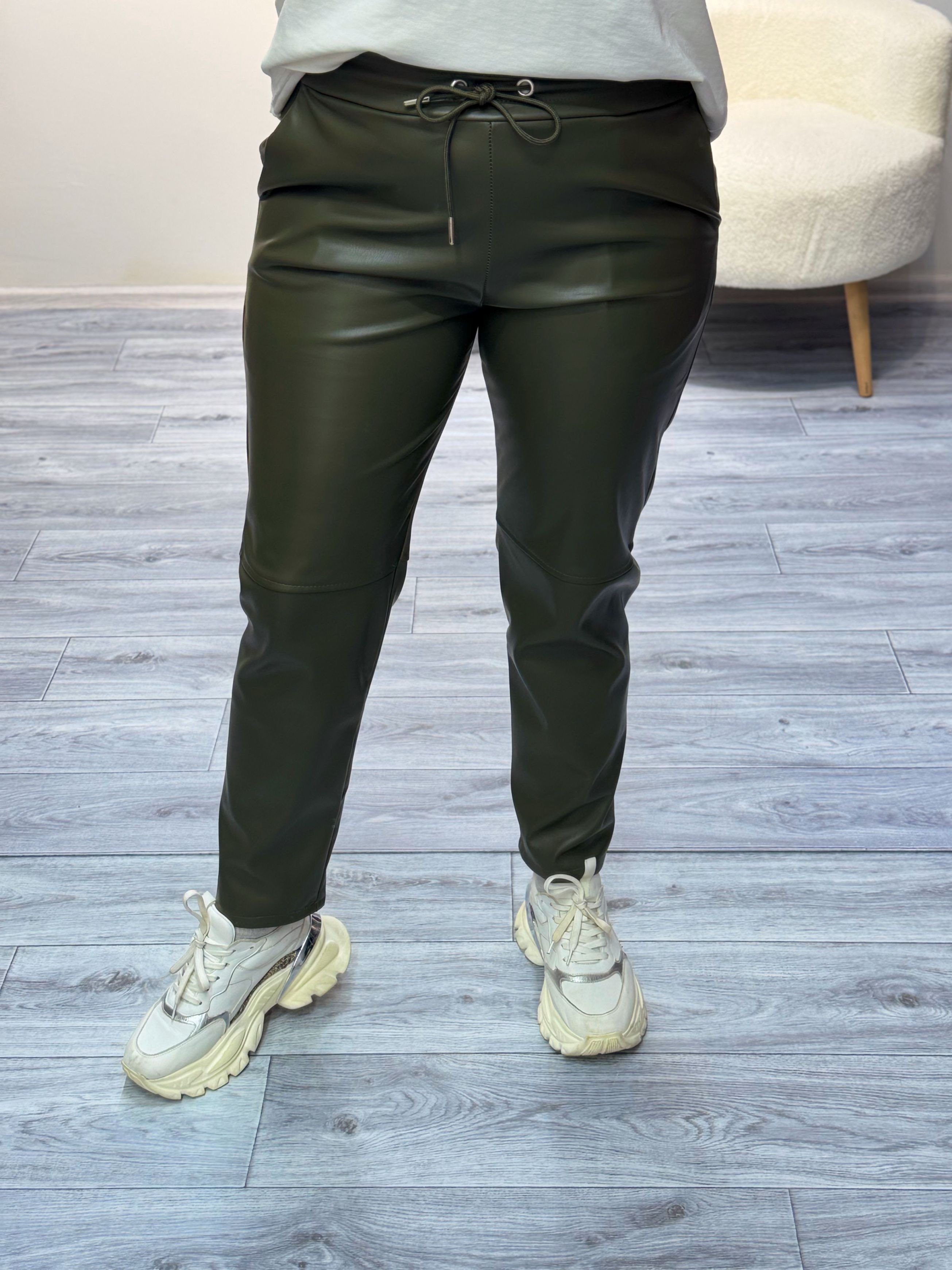 Jogger Deri Pantolon