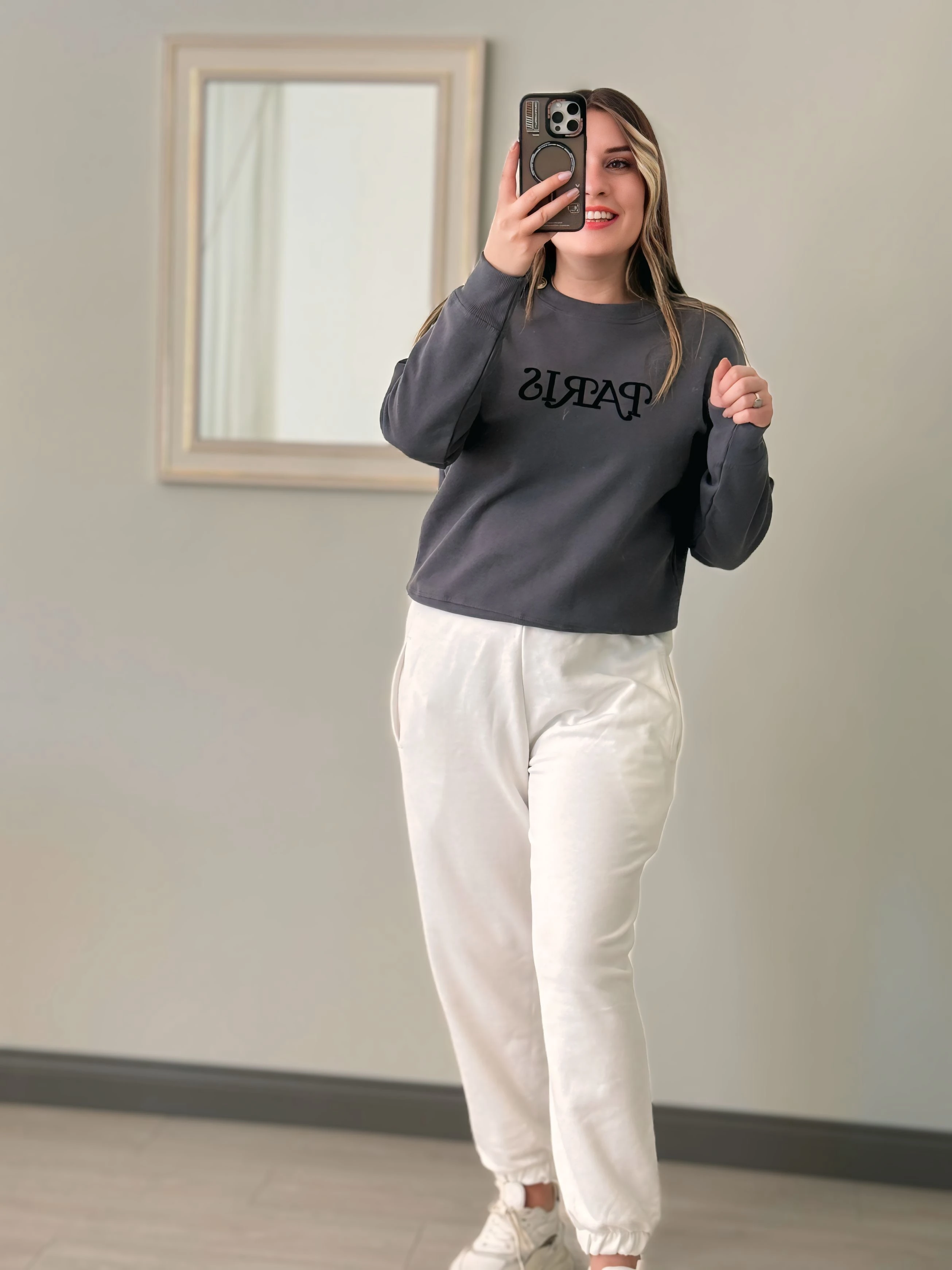 Paris Nakış İşlemeli Sweat