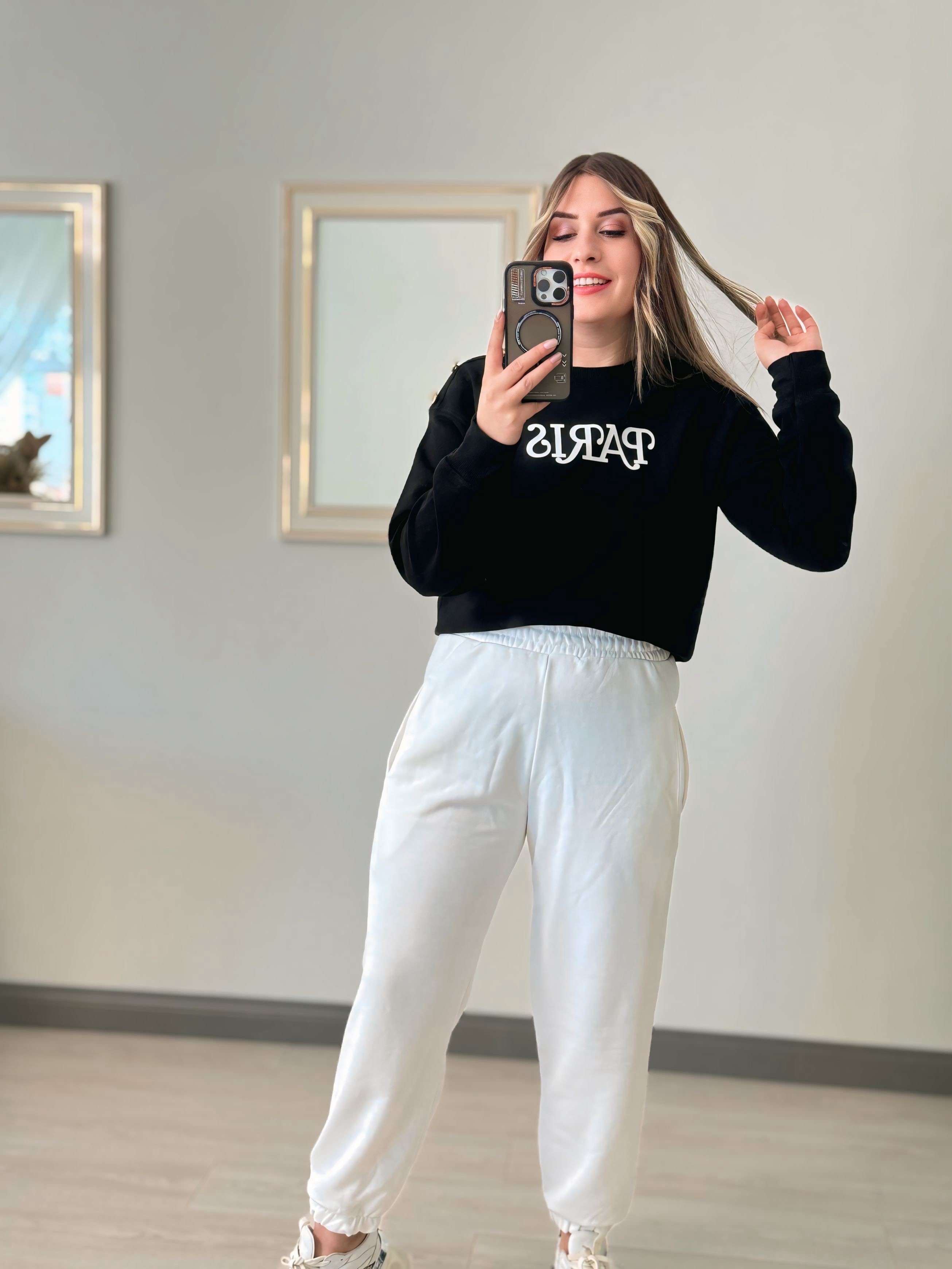 Paris Nakış İşlemeli Sweat