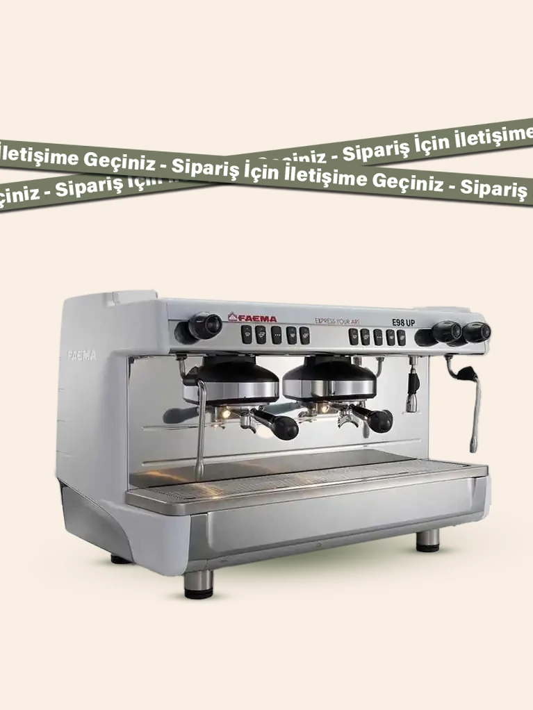 FAEMA E98 UP TALL CUP FULL OTOMATİK ESPRESSO KAHVE MAKİNESİ, 2 GRUPLU, BEYAZ