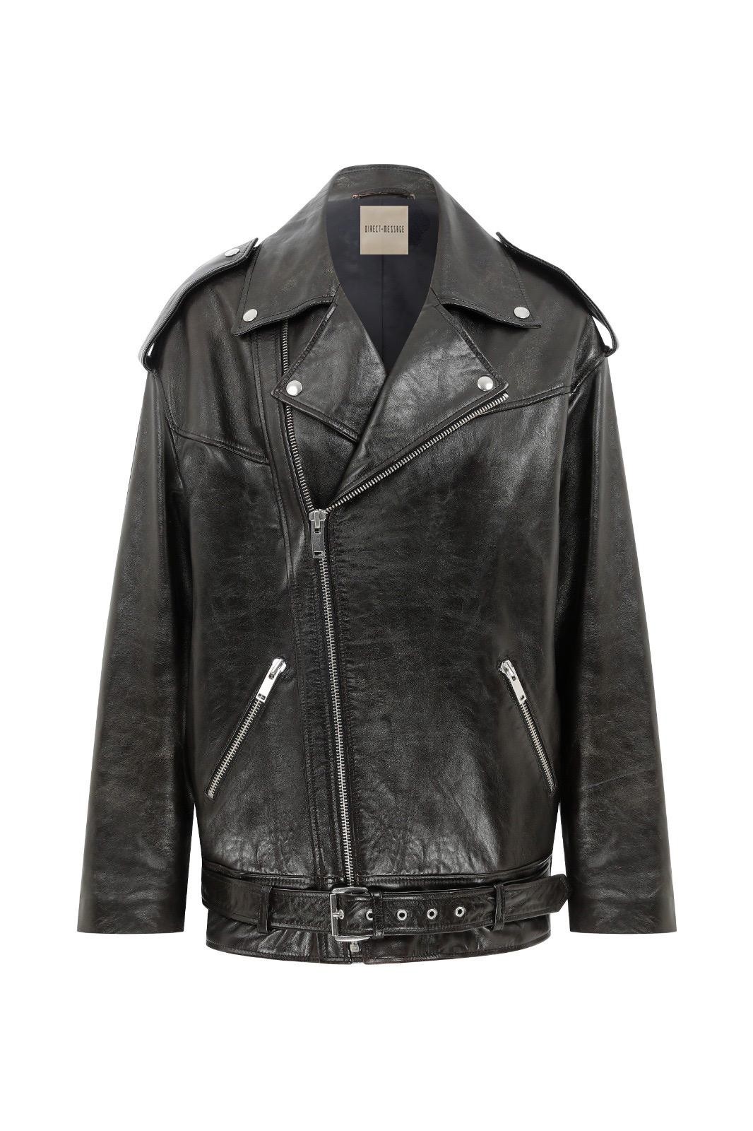 Vanessa Leather Jacket - Black