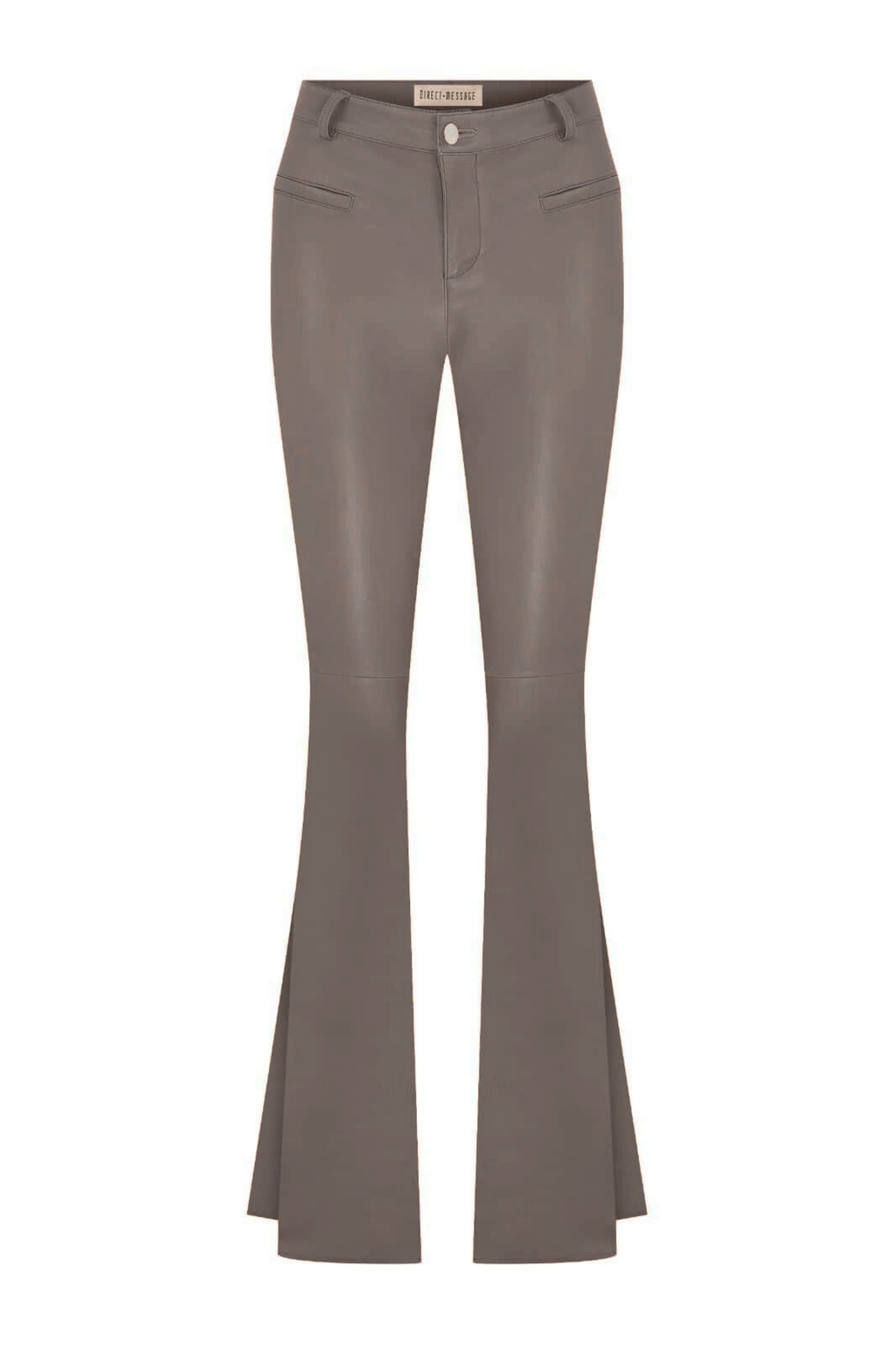 Vanessa Leather Pants - Taupe