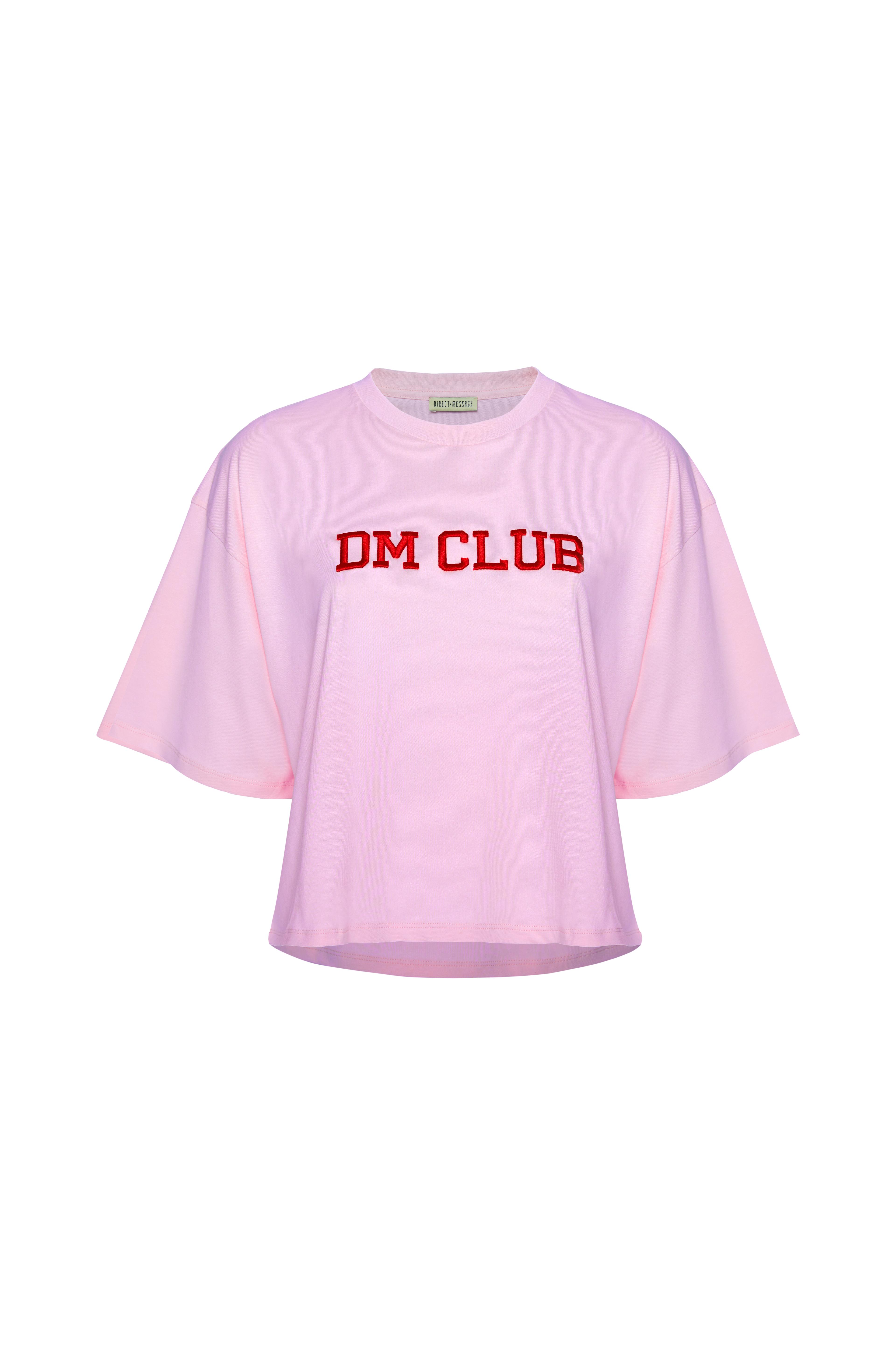Direct Message Crop T-shirt - Pink