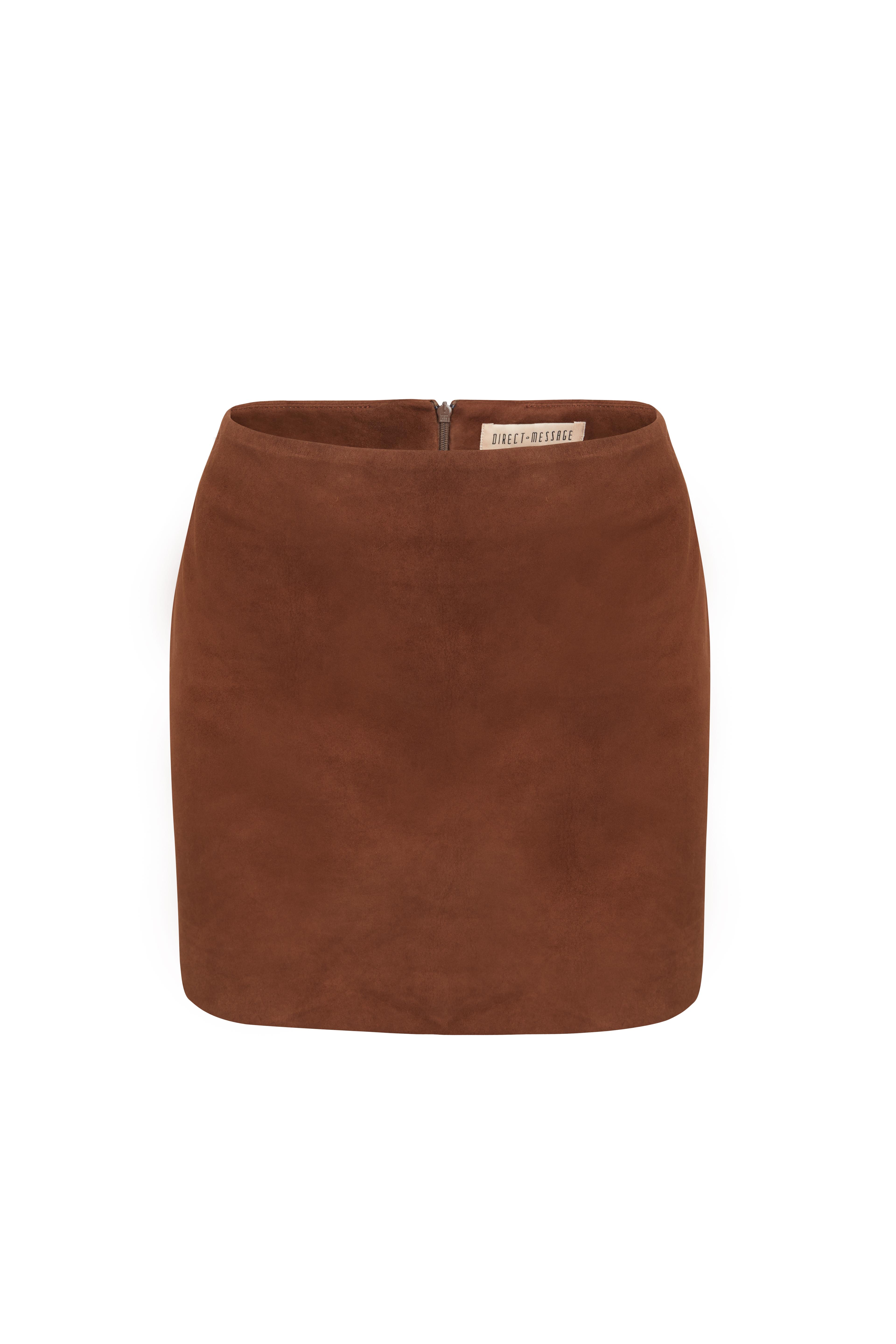 Rosa Suede Leather Skirt