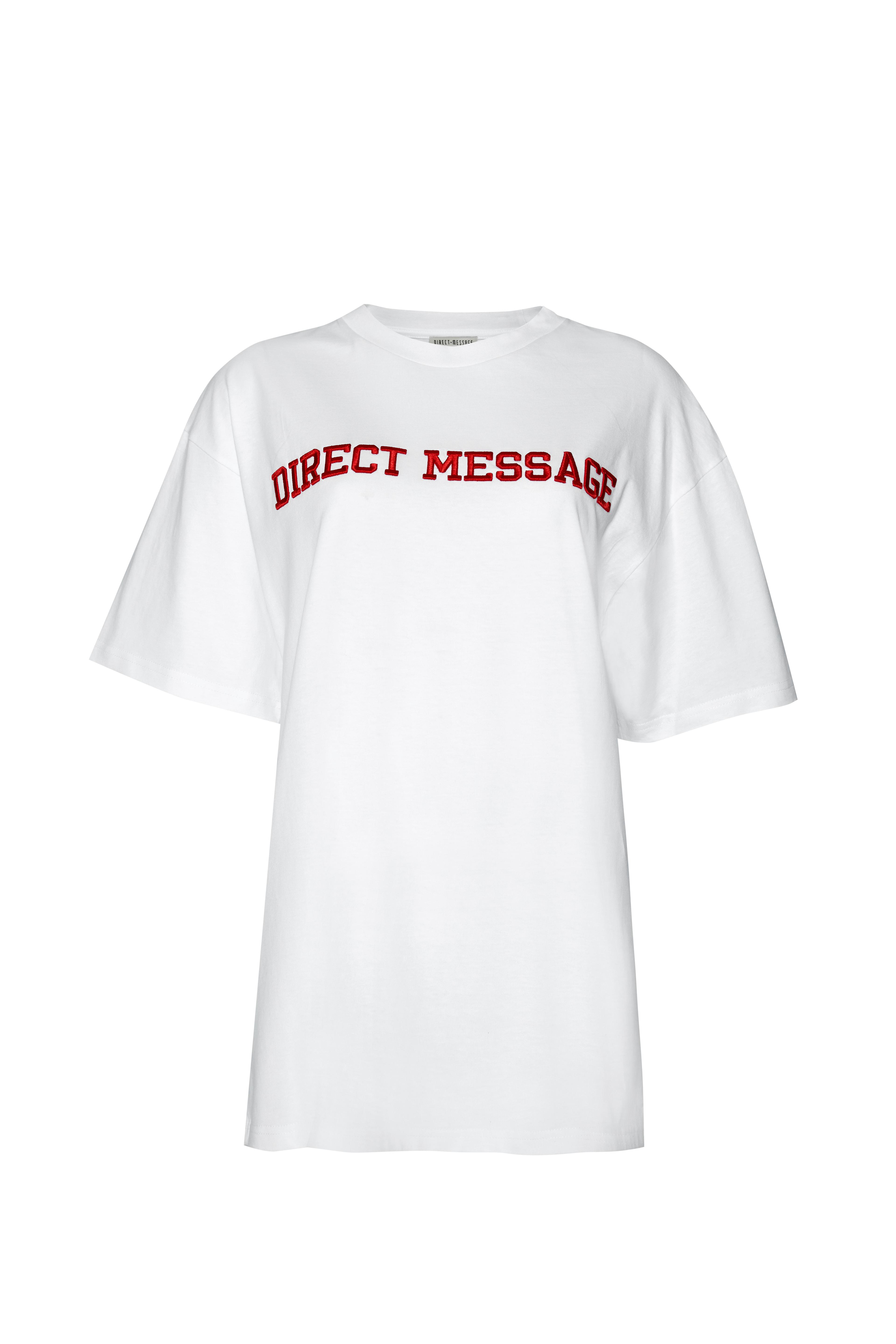 Direct Message T-shirt Oversize - White