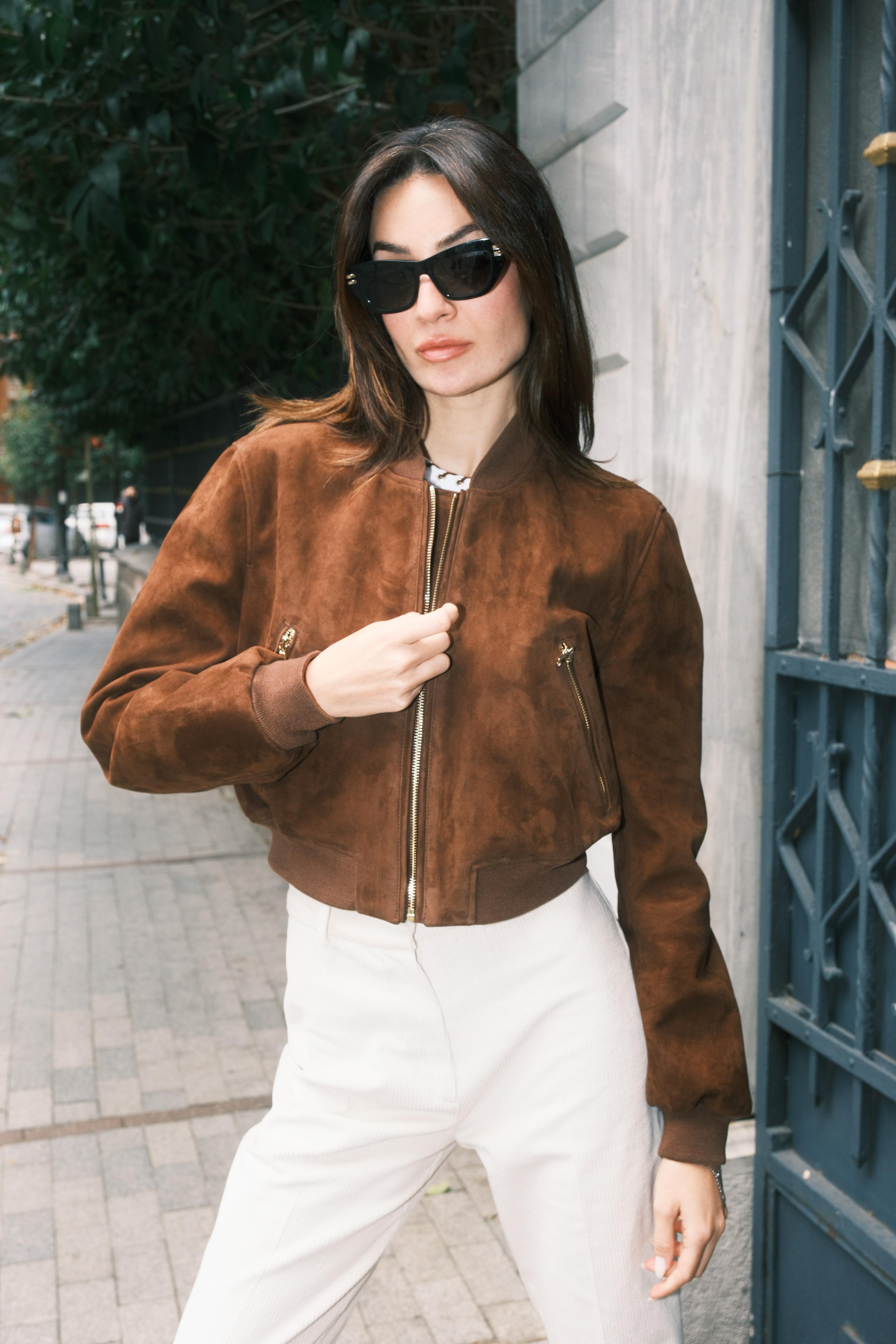 Rosa Suede Leather Jacket