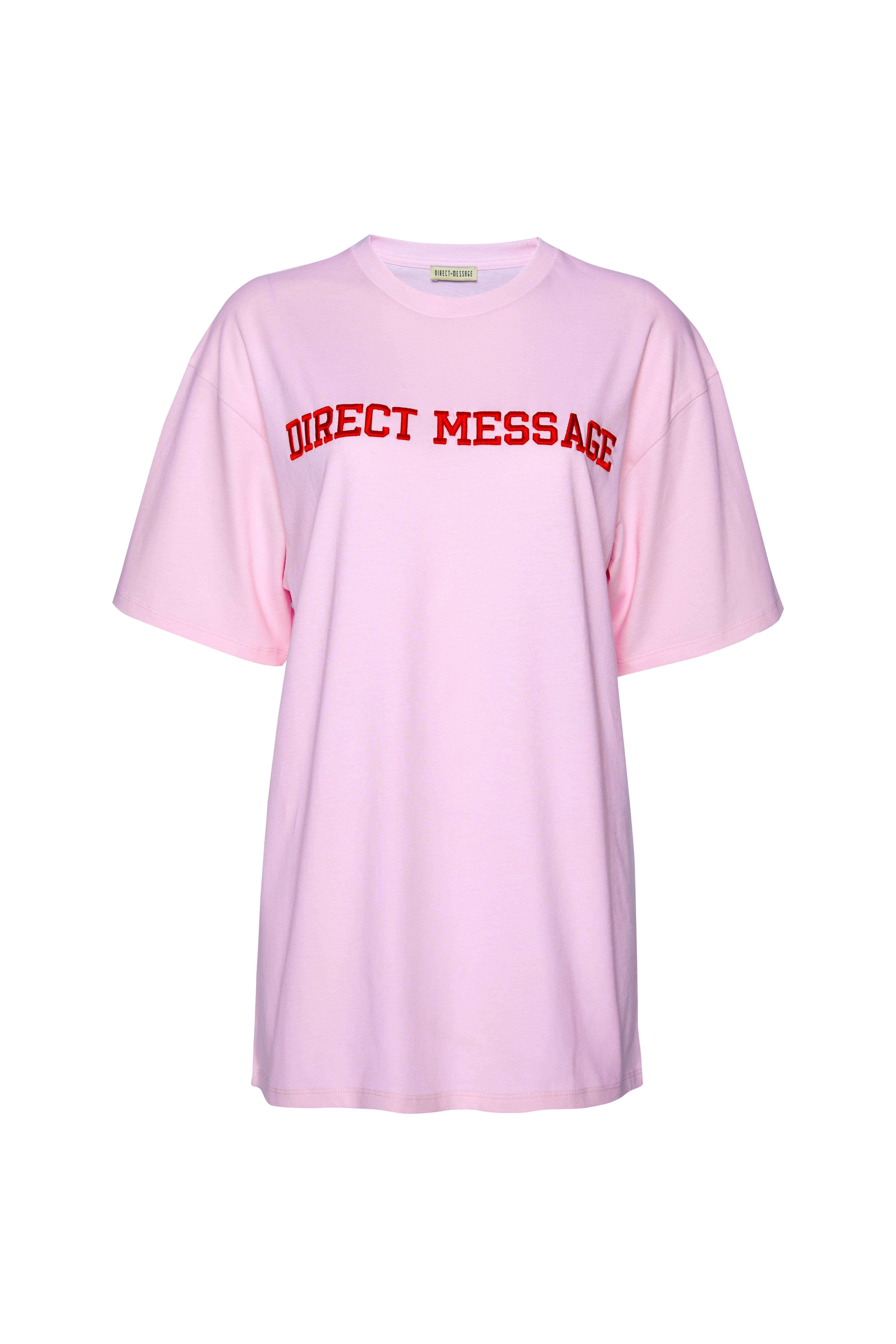 Direct Message T-shirt Oversize - Pink