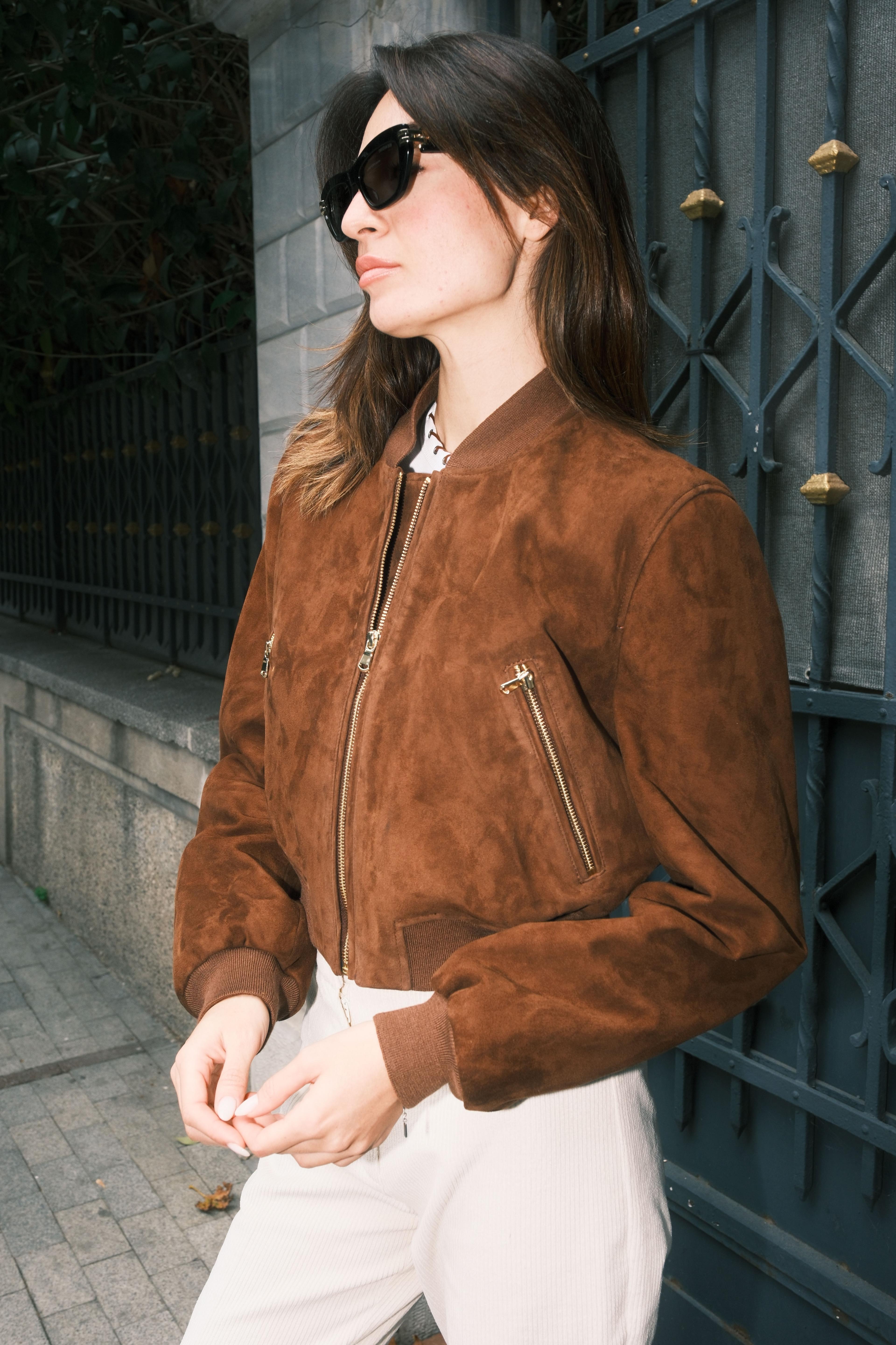 Rosa Suede Leather Jacket