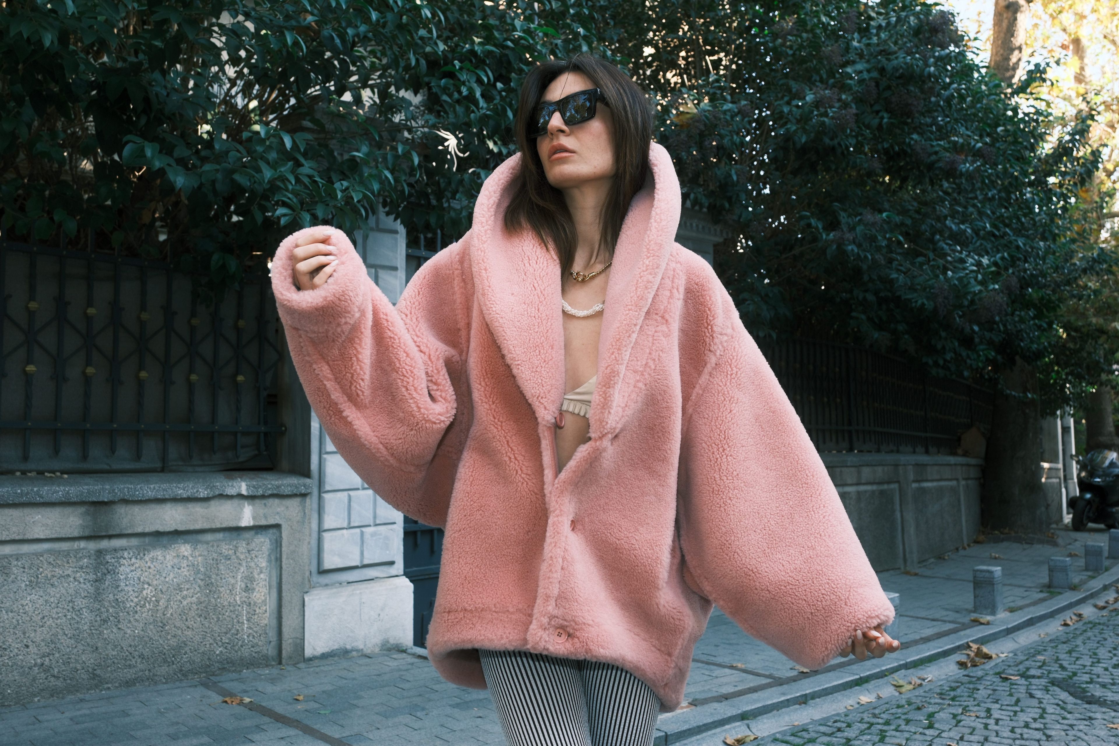 Lexi Reversible Nappa Jacket - Pink