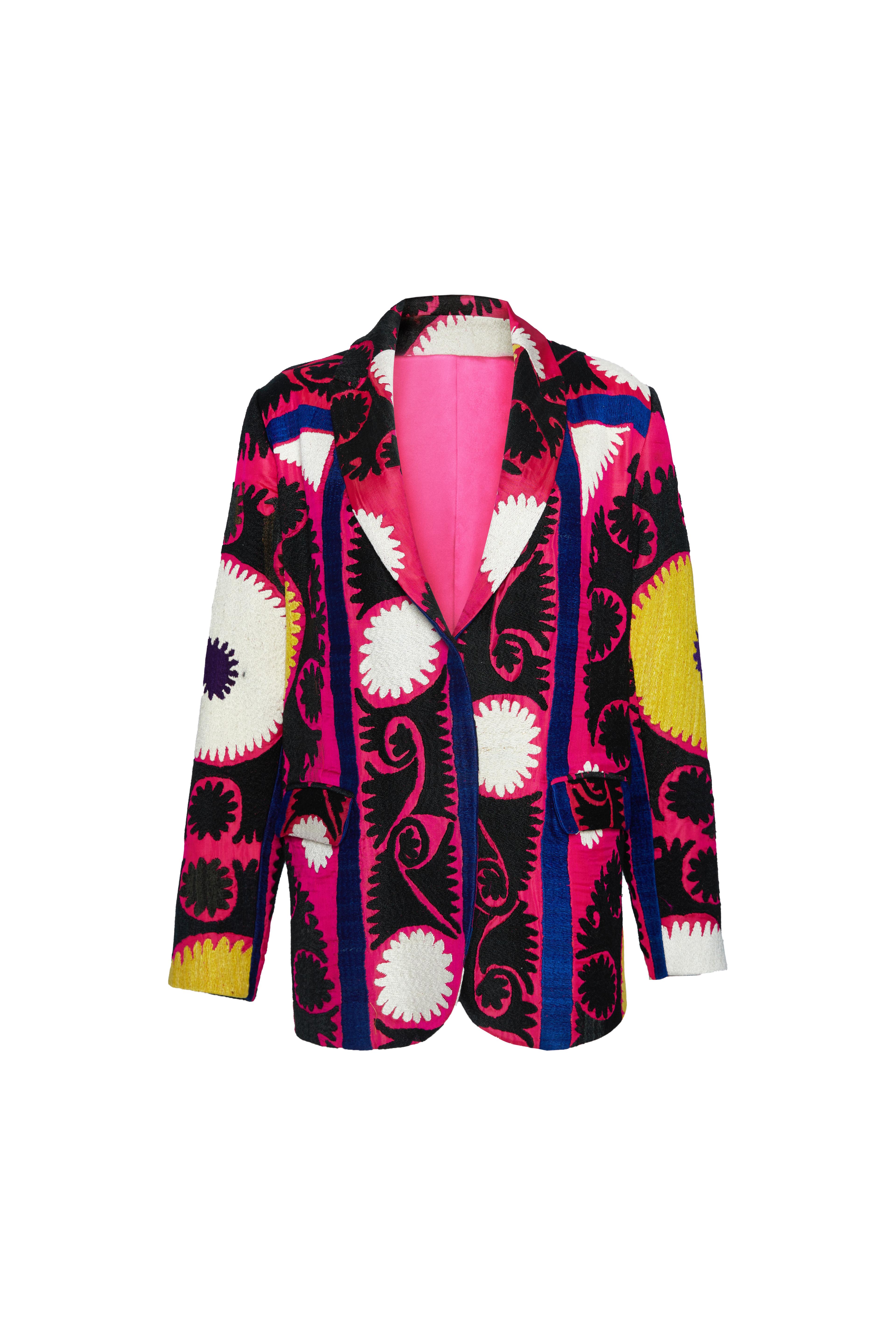 Silk Suzani Limited Edition Jacket - Pink
