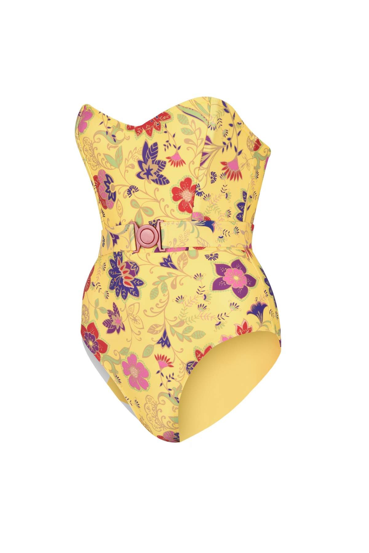 One Piece Swimsuit Mariposa - Yellow