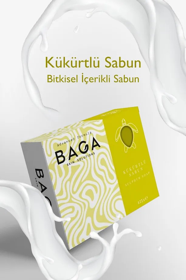 BAGA Derinlemesine Canlandırıcı Ve Nemlendirici Sebum Dengesi Sağlayıcı Kükürtlü Sabun 125 gr