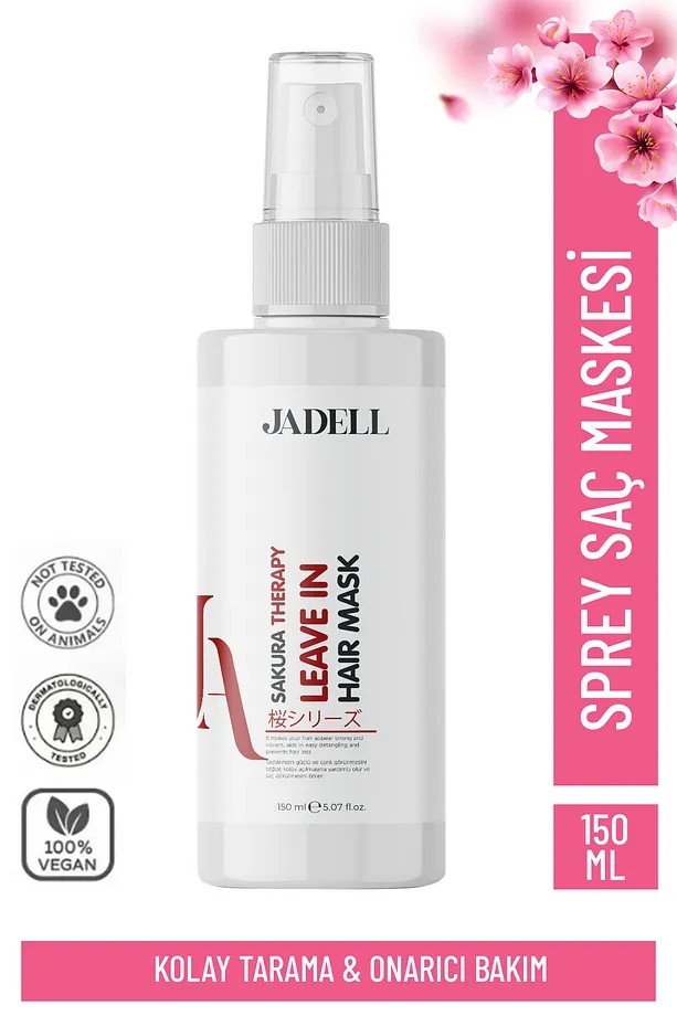 JADELL Sakura Therapy  Leave In Hair Mask Besleyici Onarıcı Kolay Tarama Keratin Botoks Etkili Yoğun Saç Bakım Maskesi  150ML