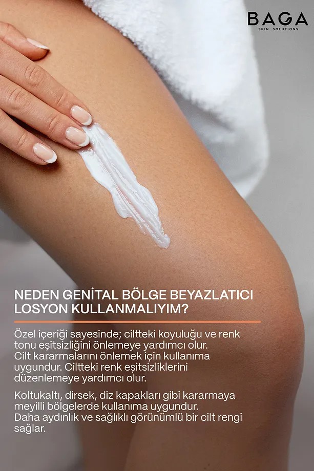 BAGA Dış Genital Bölge Beyazlatıcı Krem İntim Bakım Kremi 100 ML