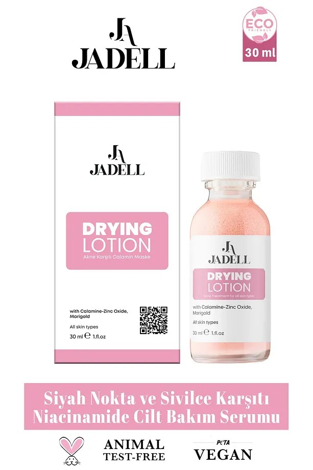 JADELL Sivilce, Akne Ve Siyah Nokta Karşıtı Maske Vegan Doğal Niacinamide Cilt ve Yüz Bakım Serumu 30 ml