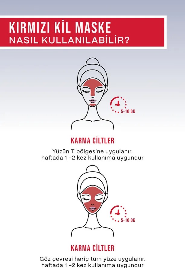 BAGA Kırmızı Kil Maskesi Gözenek Temizleyici Sebum Dengesi Sağlayıcı Maske 100 Ml