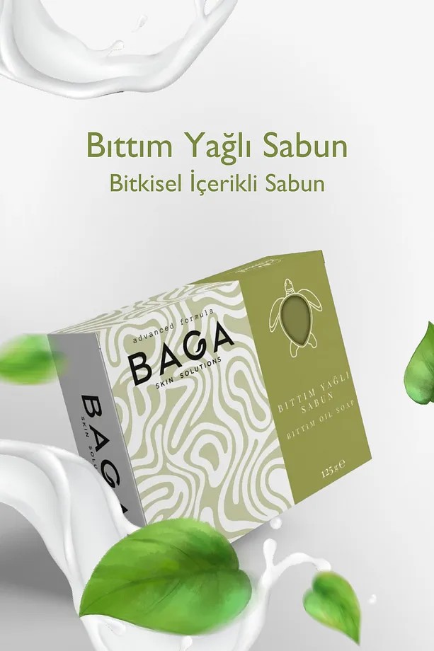 BAGA Zengin Antioksidan ve Mineralli Canlandırıcı Nemlendirici Bıttım Yağlı Sabun 125 gr