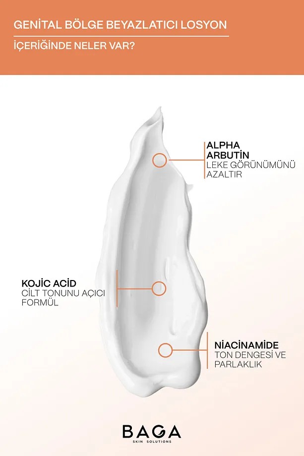 BAGA Dış Genital Bölge Beyazlatıcı Krem İntim Bakım Kremi 100 ML