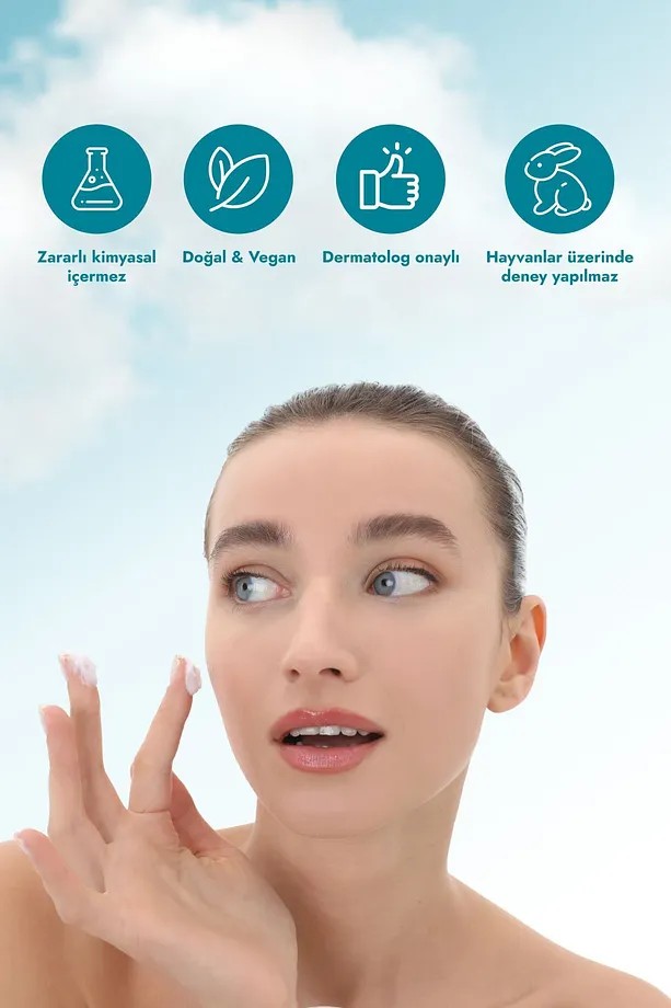 BAGA Güneş Koruyucu Krem Spf 50+ Doğal Vegan UVA ve UVB Işınlarına Karşı Koruma Güneş Kremi