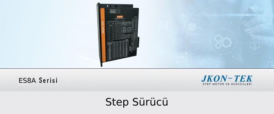 8.4A Step Motor Sürücü (ES8A) Alarm Çıkış/Özel Fonksiyon DC/AC Besleme  Fanlı Kasa
