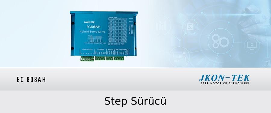 8A Enkoderli Step Motor Sürücü (Hibrit Servo Sürücü) (EC808AH) DC/AC Besleme Fanlı Kasa