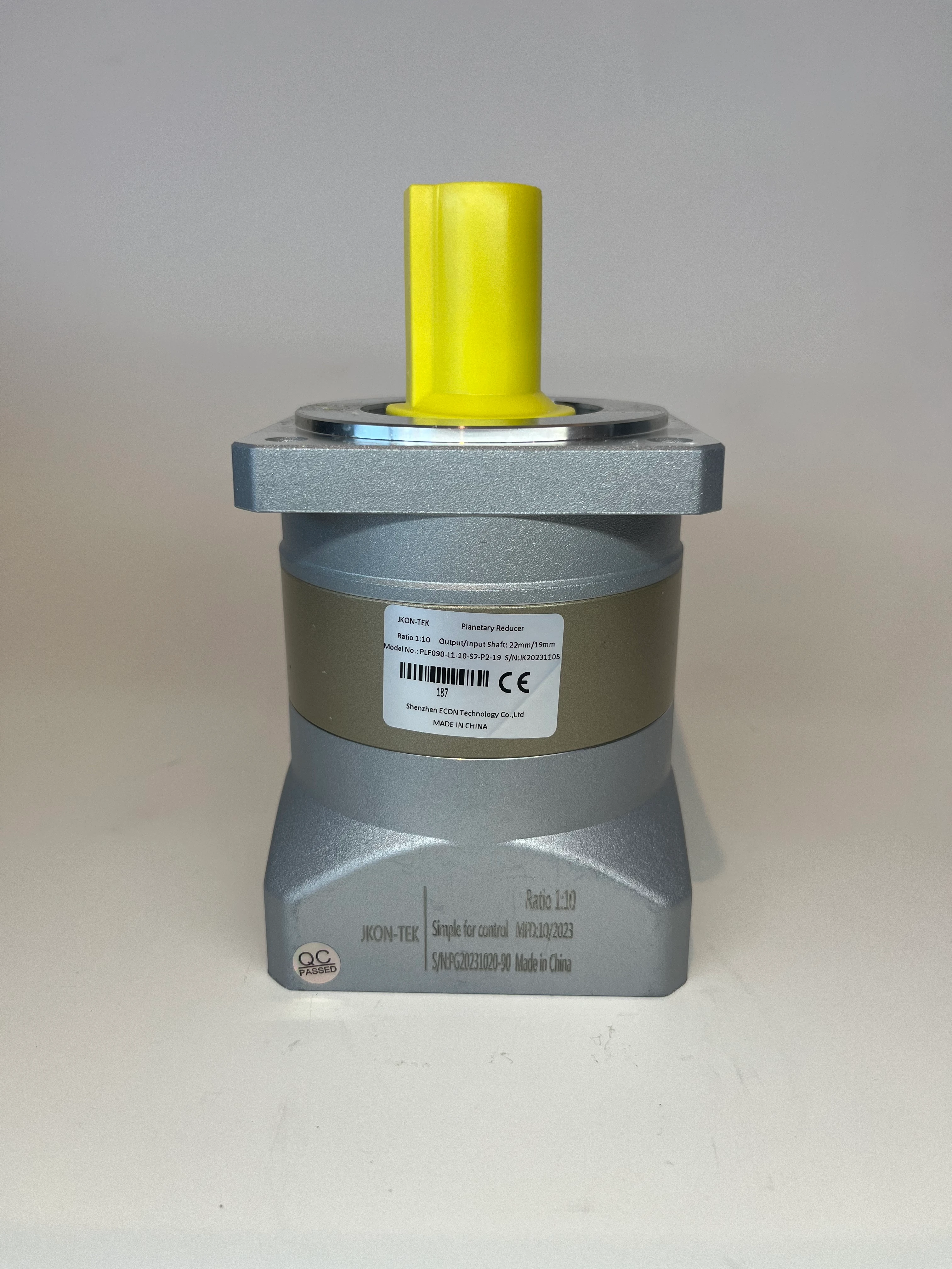 750W Servo Motor İçin 1:10 Çevrim Oranlı Planet Redüktör (PLF090-L1-10-S2-P2-19)
