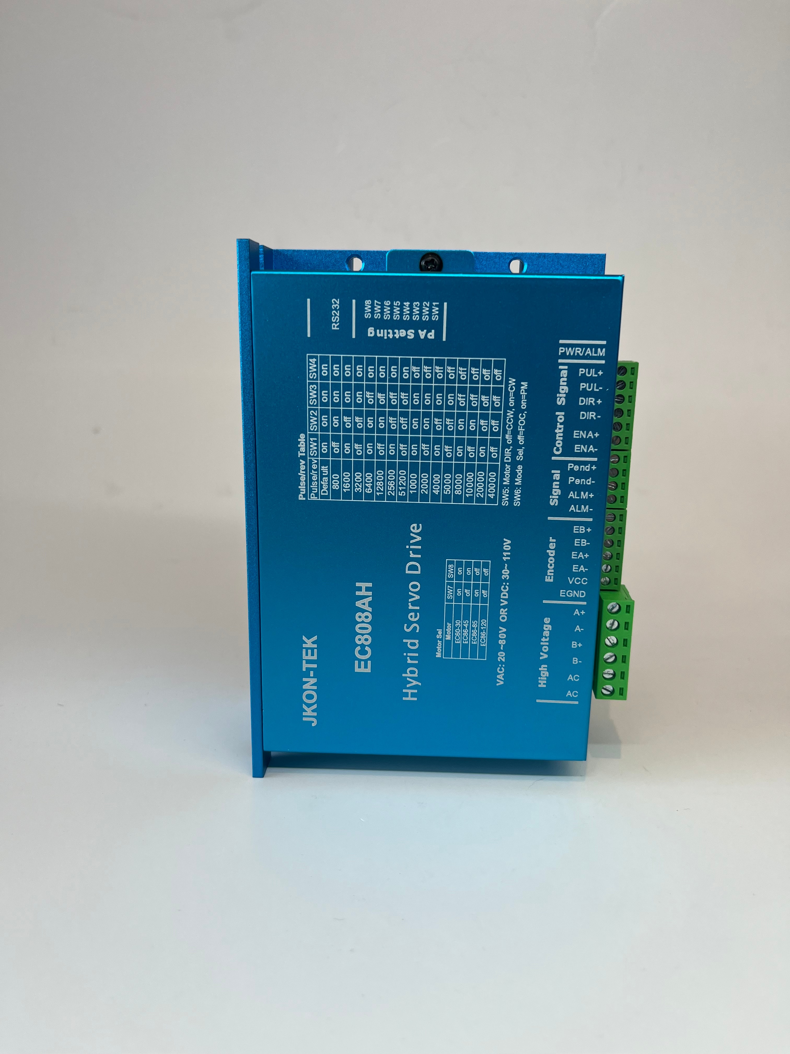 8A Enkoderli Step Motor Sürücü (Hibrit Servo Sürücü) (EC808AH) DC/AC Besleme Fanlı Kasa