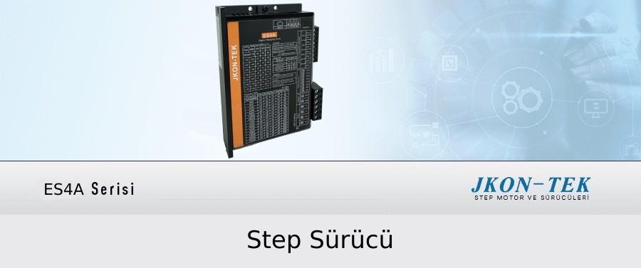 4.5A Step Motor Sürücü (ES4A) Alarm Çıkışlı/Özel Fonksiyonlu 