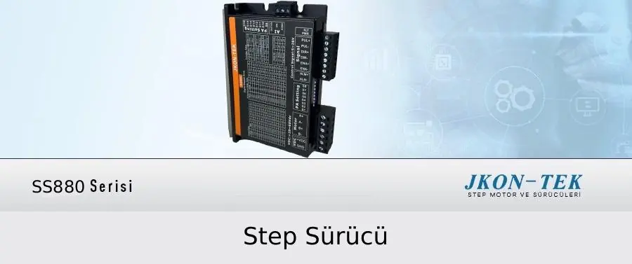 8A Step Sürücü 0-10V Analog girişli/Alarm Çıkışlı (SS880)